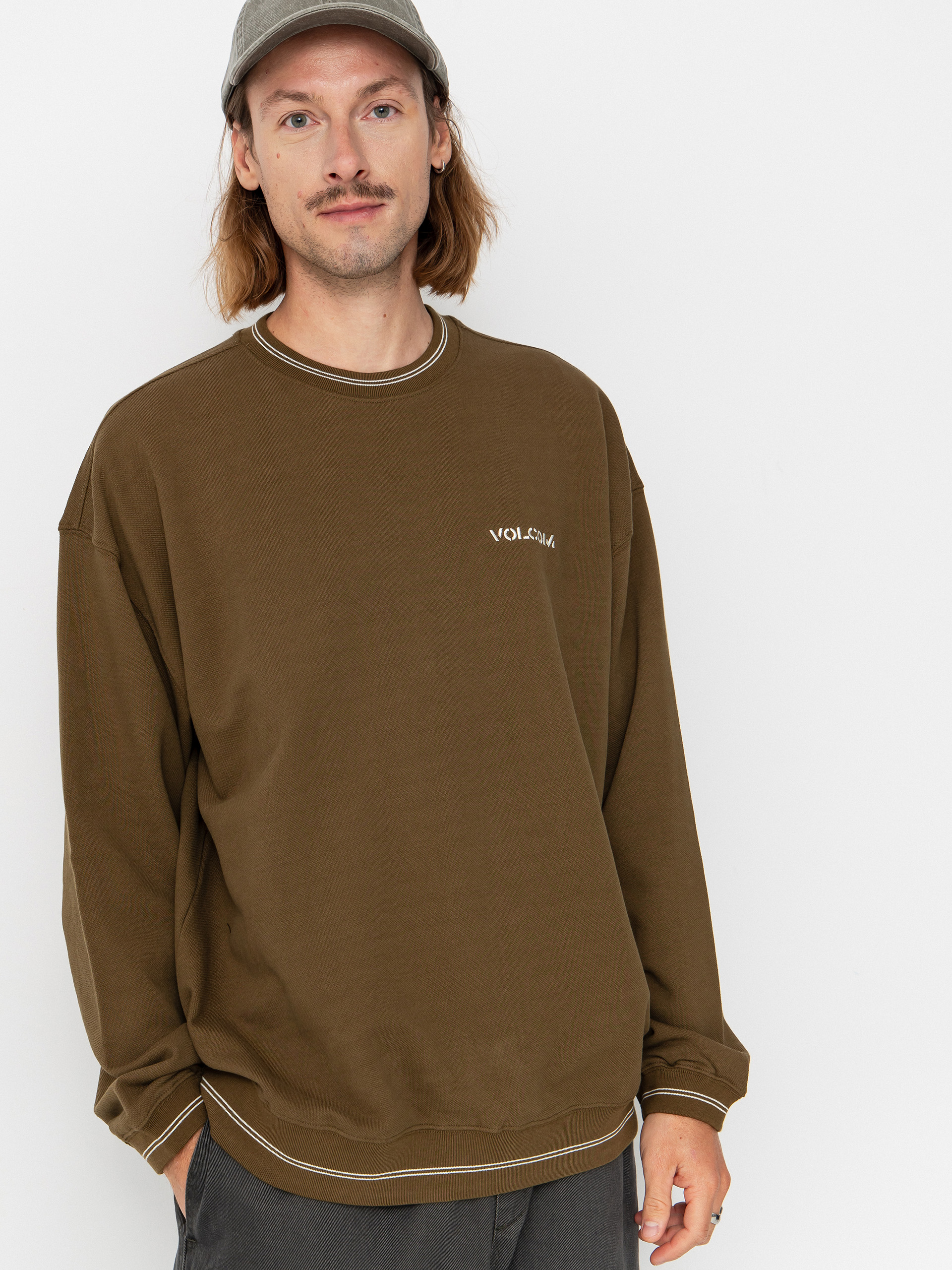 Mikina Volcom K Stone Crew (sage leaf)