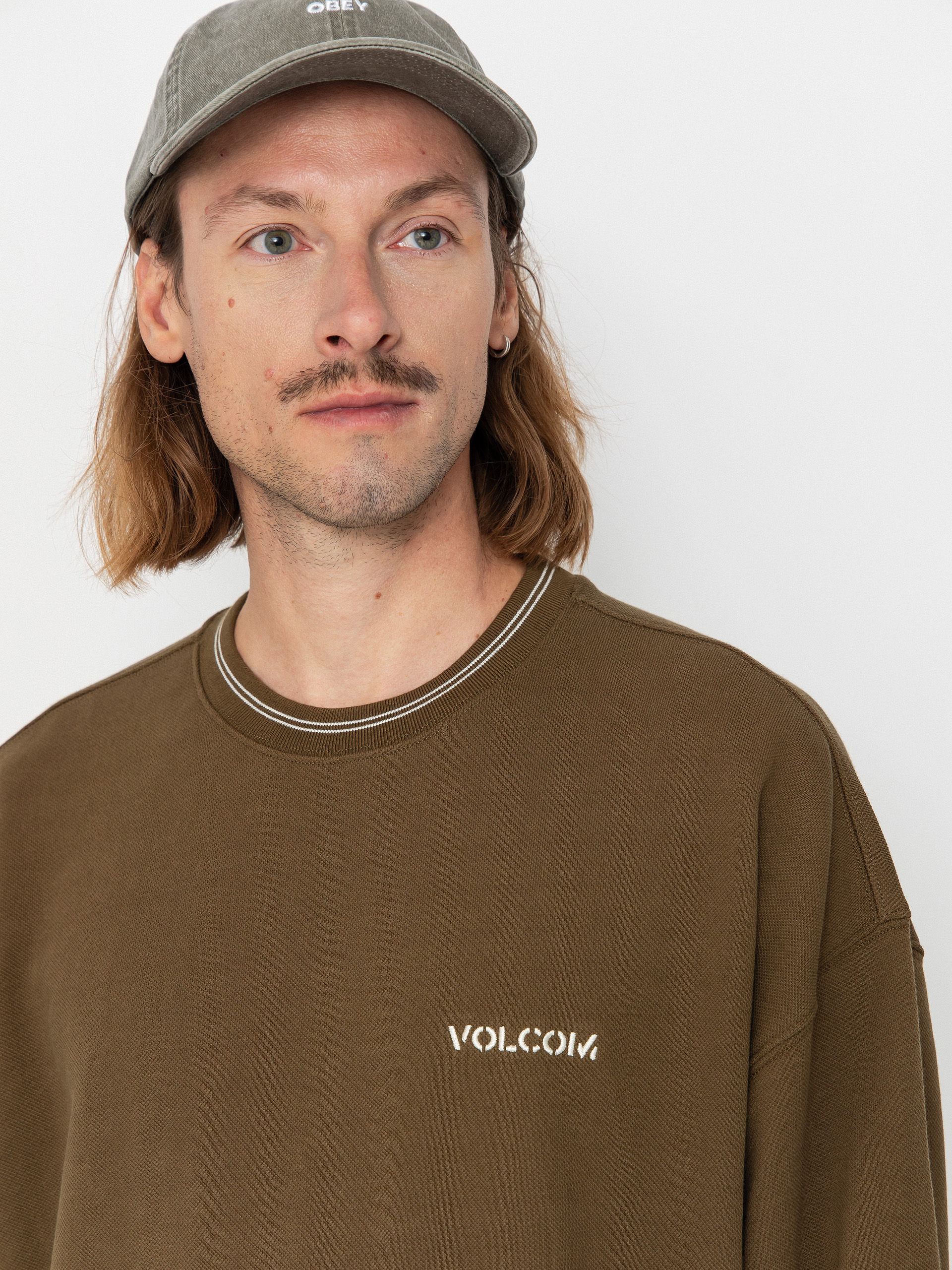 Mikina Volcom K Stone Crew (sage leaf)