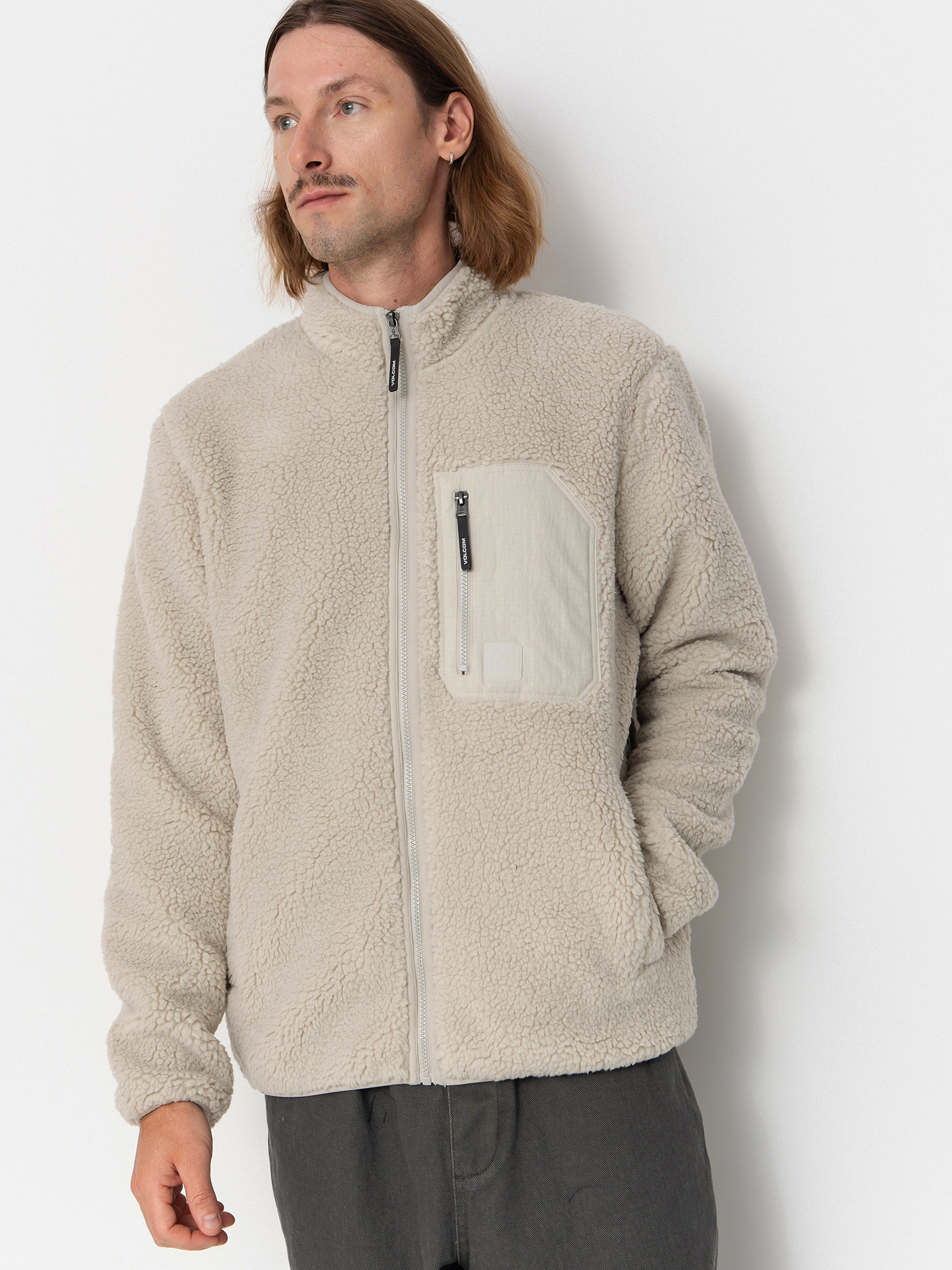 Mikina Volcom Muzzer Fuzzar (stone)