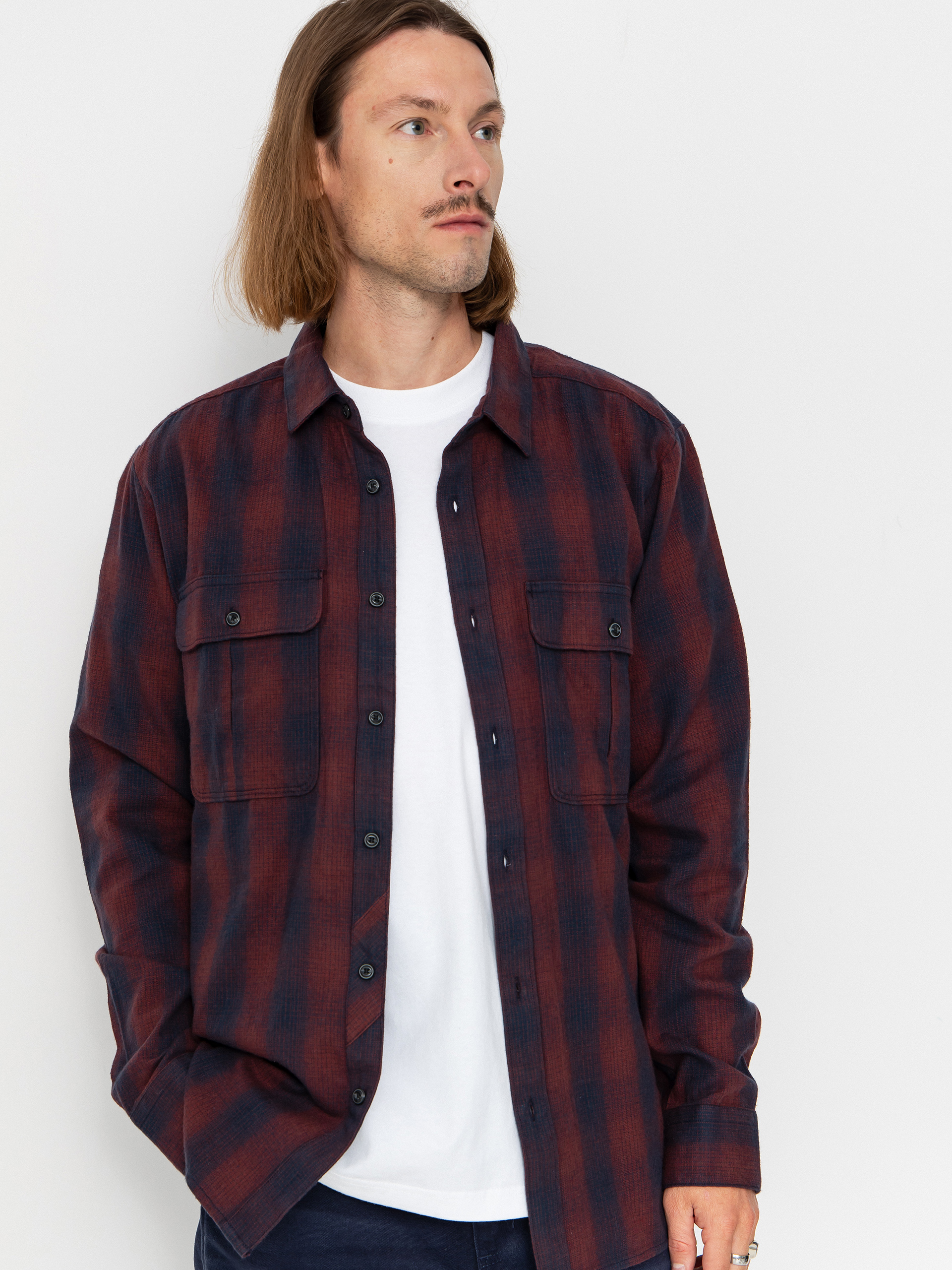 Košeľa Volcom Shadowstone Flannel (navy)