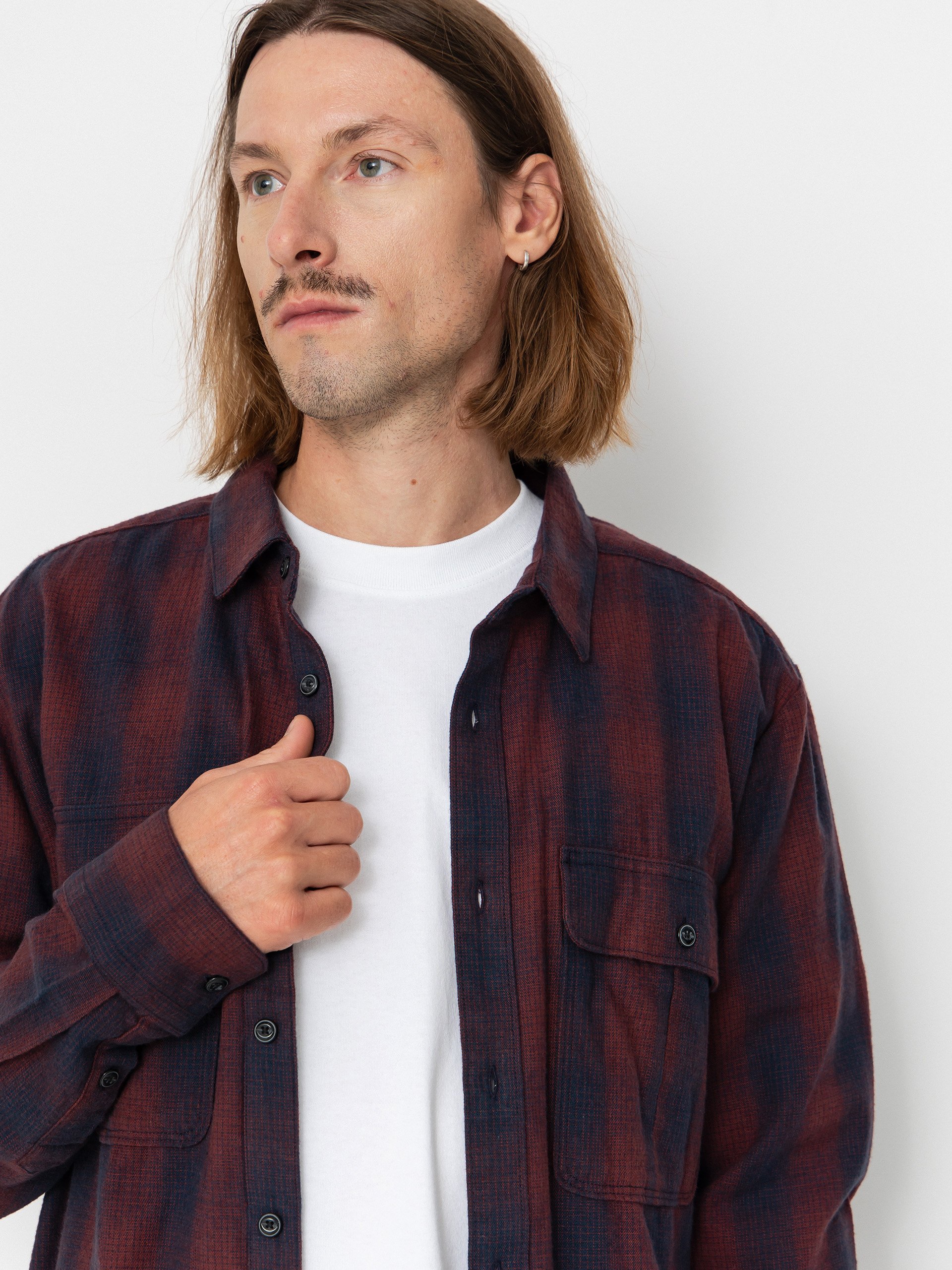 Košeľa Volcom Shadowstone Flannel (navy)