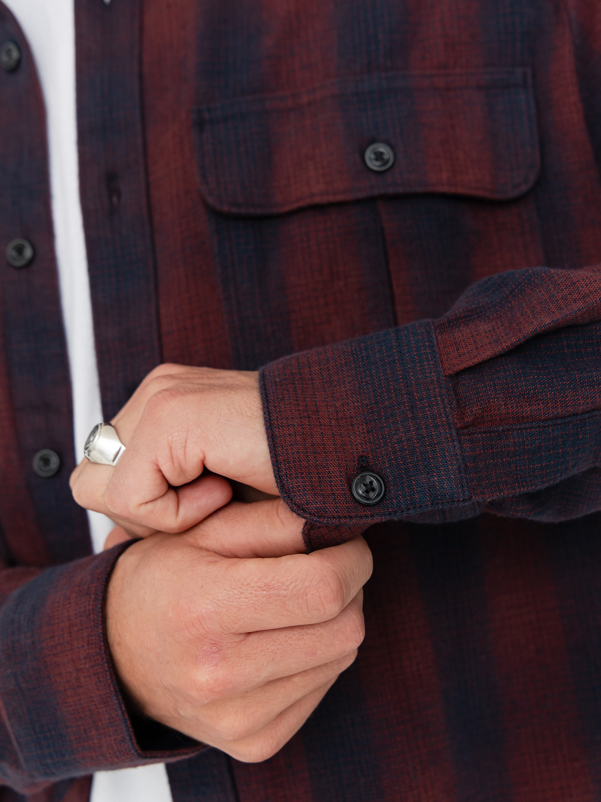 Košeľa Volcom Shadowstone Flannel (navy)