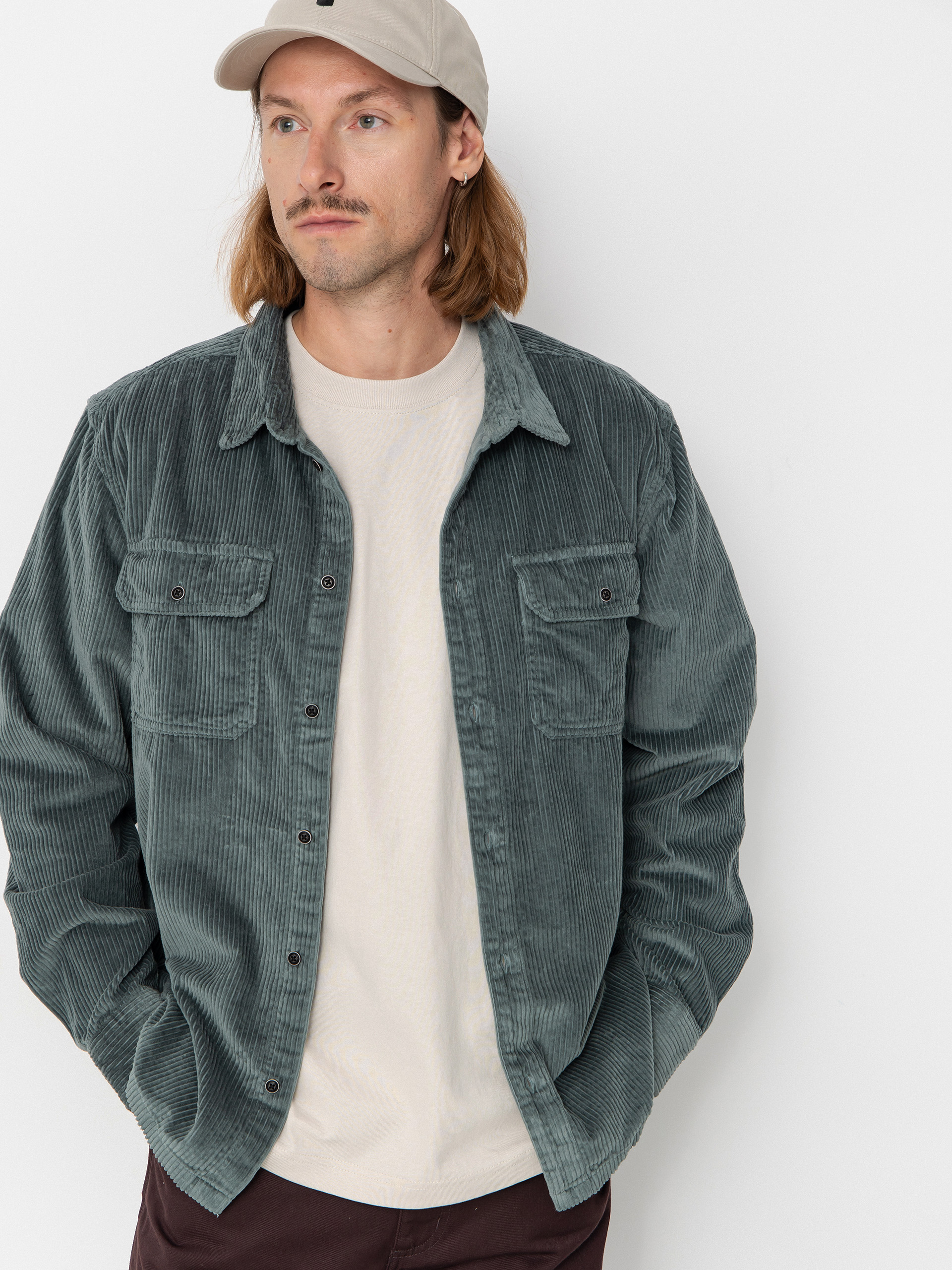 Košeľa Iriedaily Bubble Cord (cool jungle)