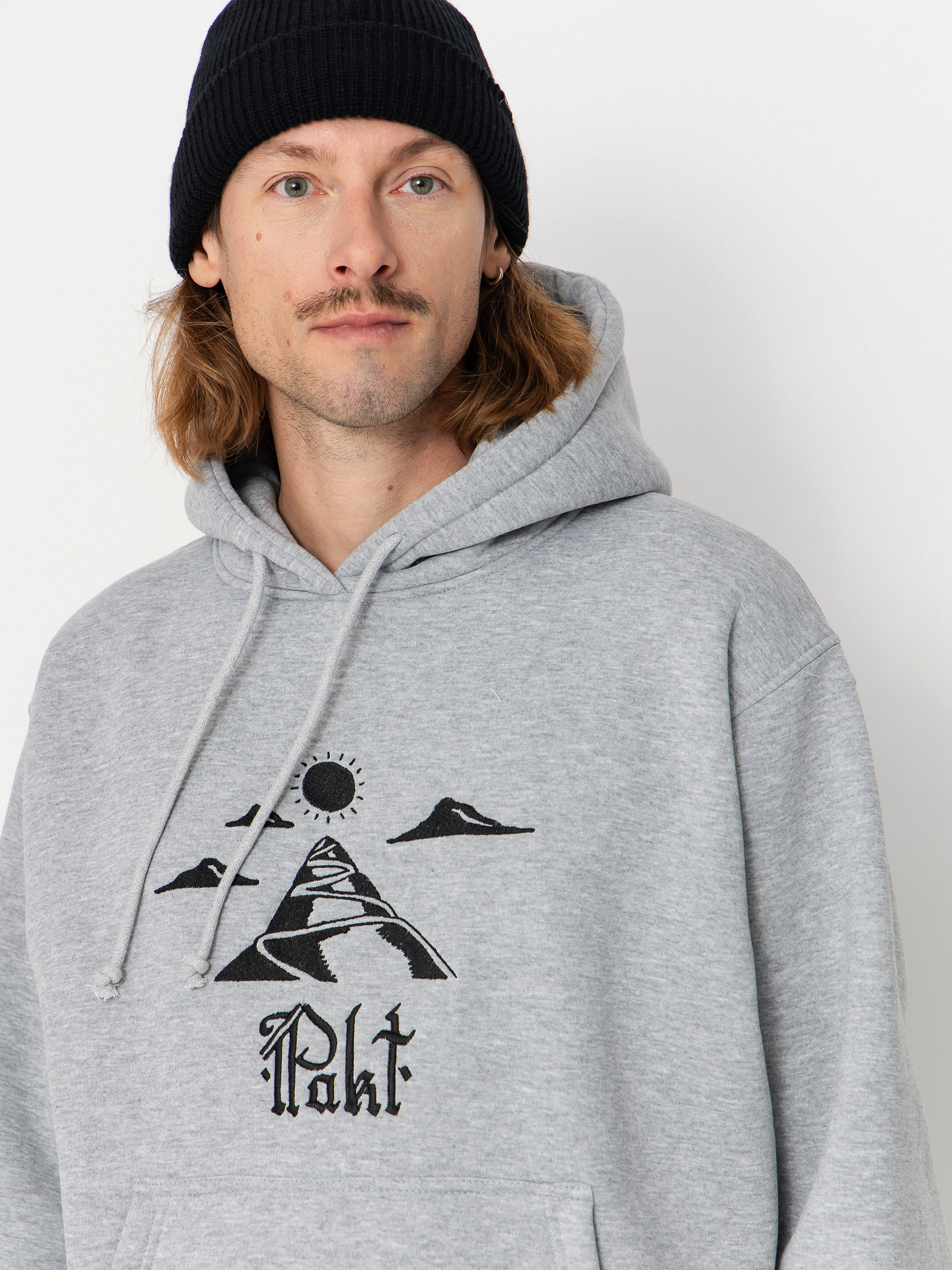 Mikina s kapucňou Youth Skateboards Pakt Kopiec HD (grey melange)