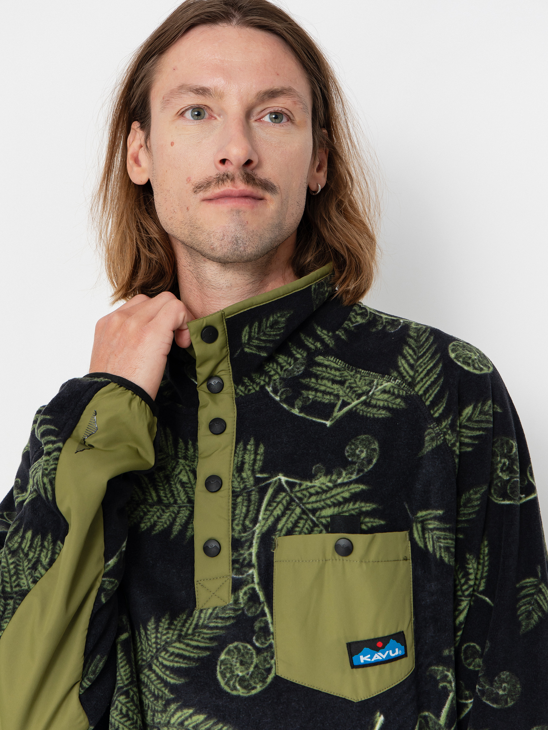 Pánsky Flísová mikina Kavu Teannaway (fiddlehead)