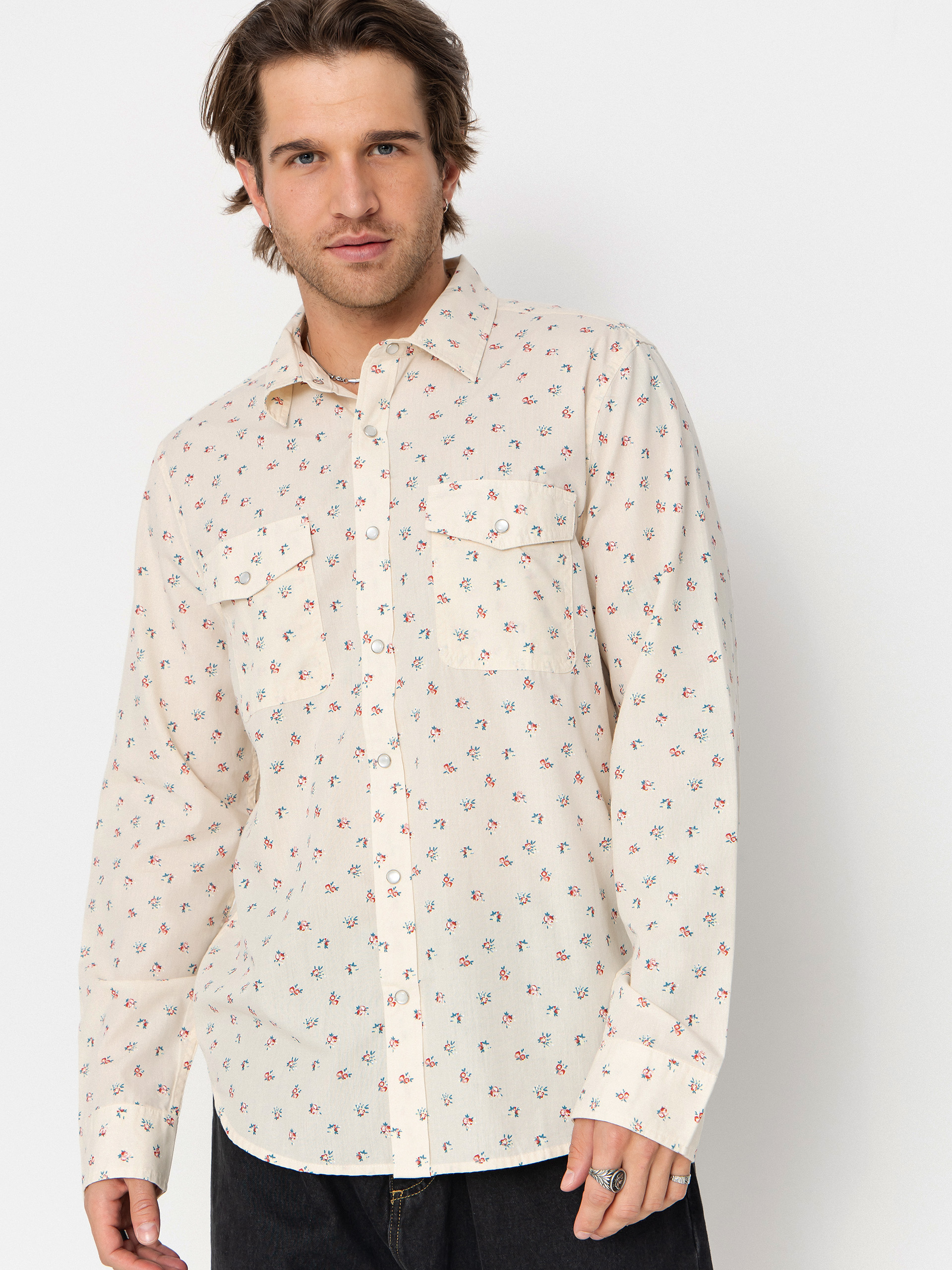 Košeľa Brixton Wayne Wvn Ls (whitecap)