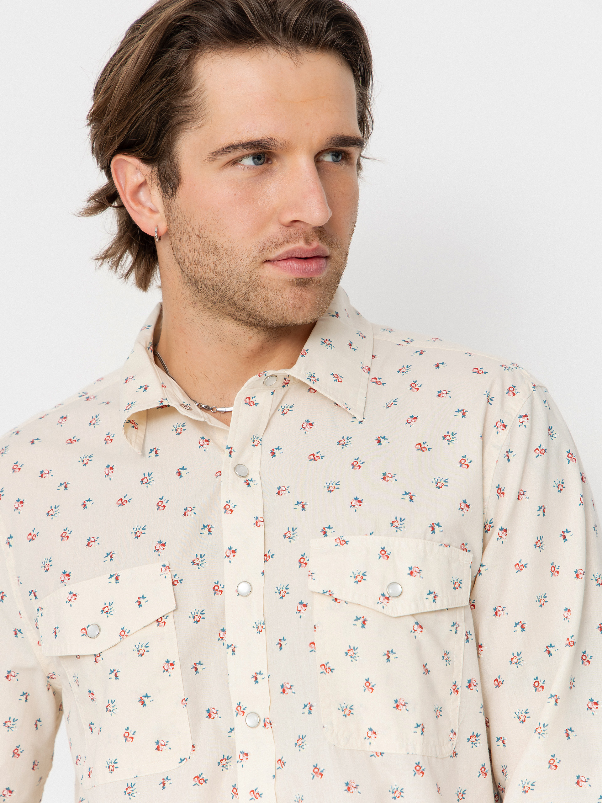 Košeľa Brixton Wayne Wvn Ls (whitecap)