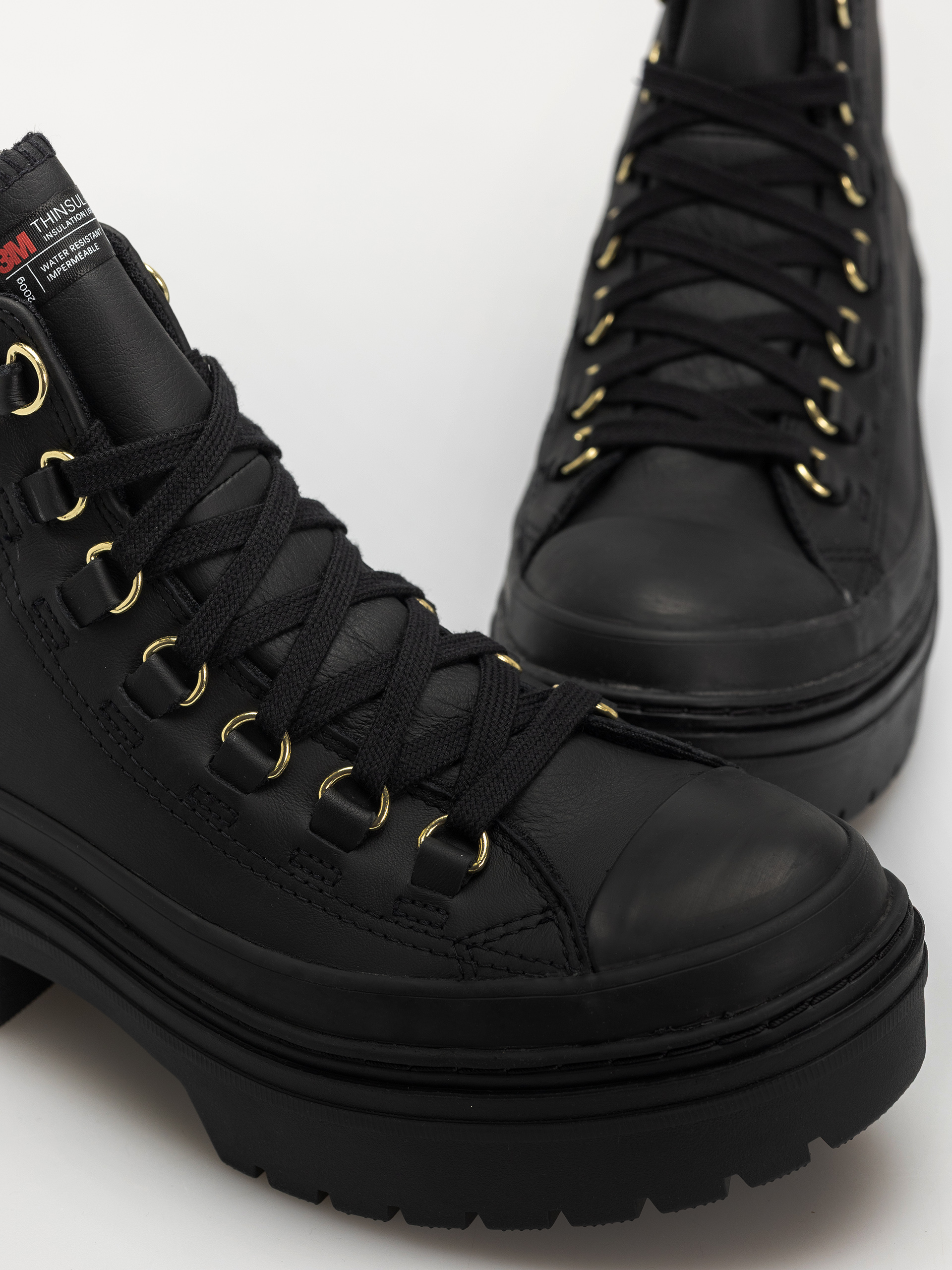 Topánky Converse Chuck Taylor All Star Lugged Heel Wmn (black/black/gold)