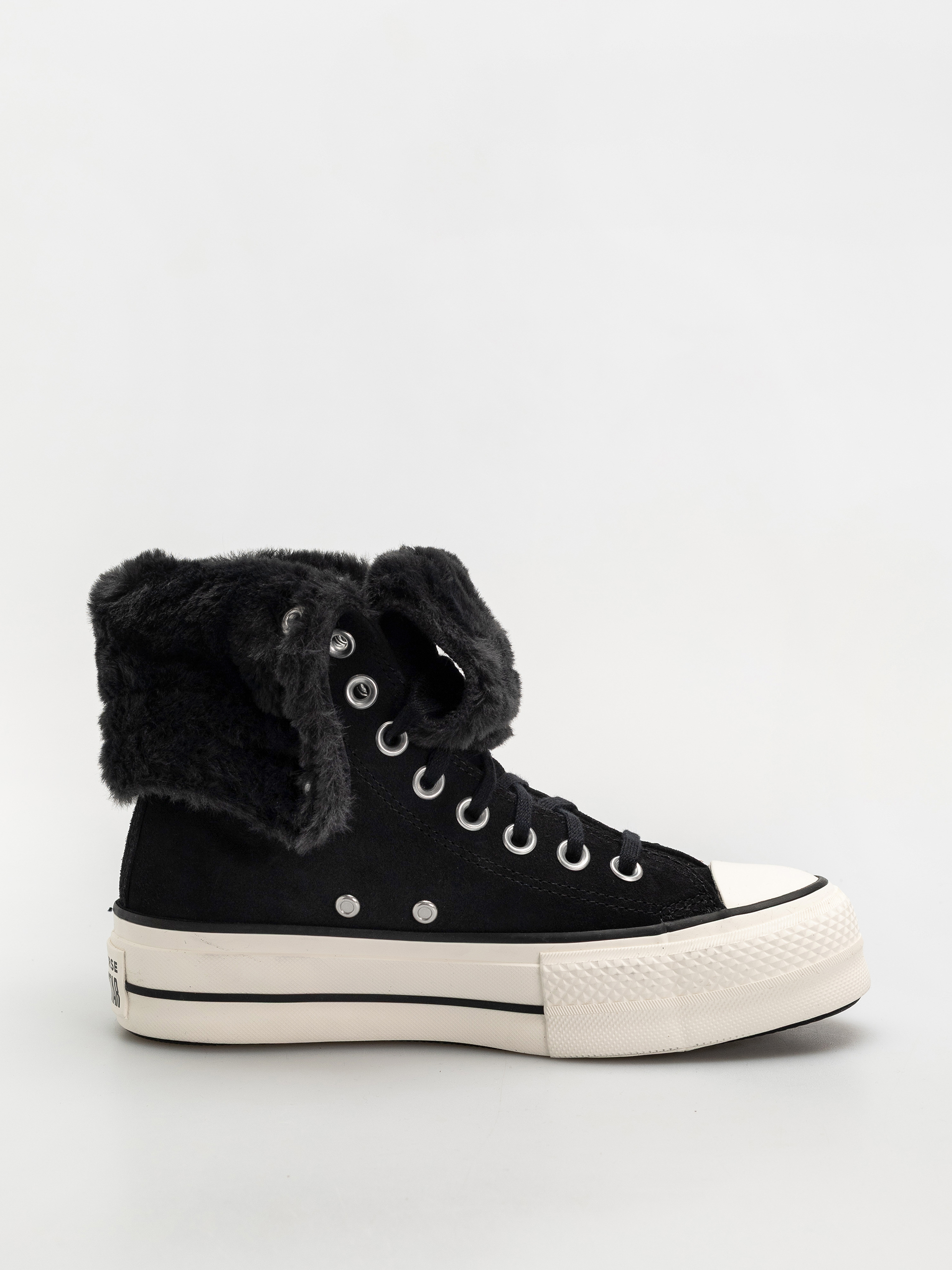 Tenisky Converse Chuck Taylor All Star Fold Over Lift Wmn (black/black/black)
