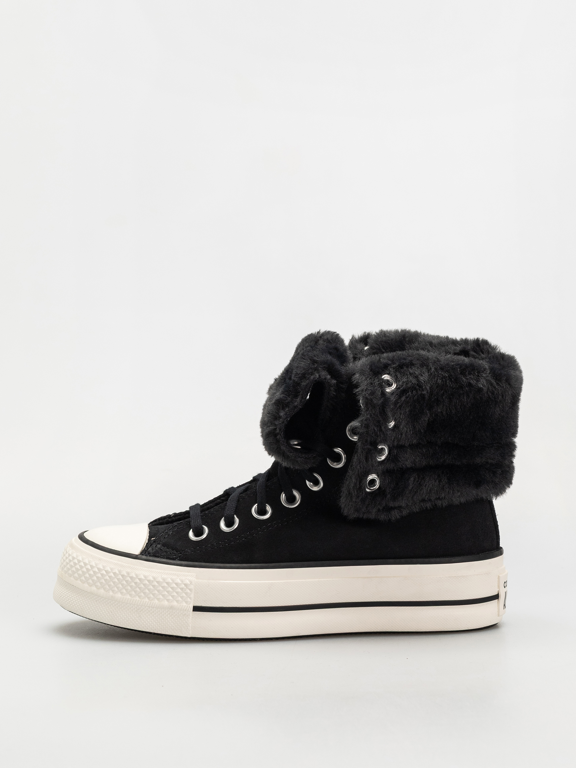 Tenisky Converse Chuck Taylor All Star Fold Over Lift Wmn (black/black/black)