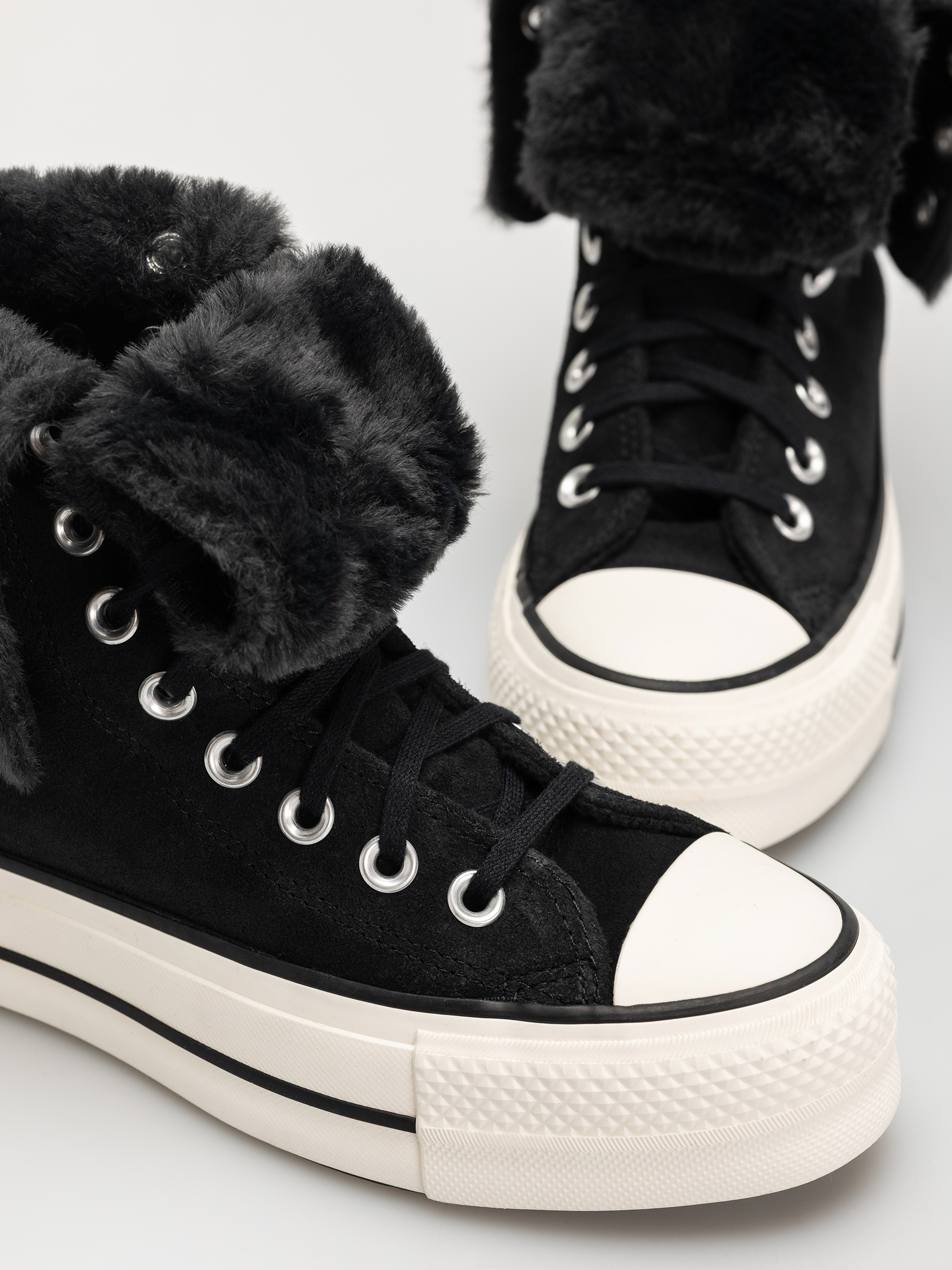 Tenisky Converse Chuck Taylor All Star Fold Over Lift Wmn (black/black/black)
