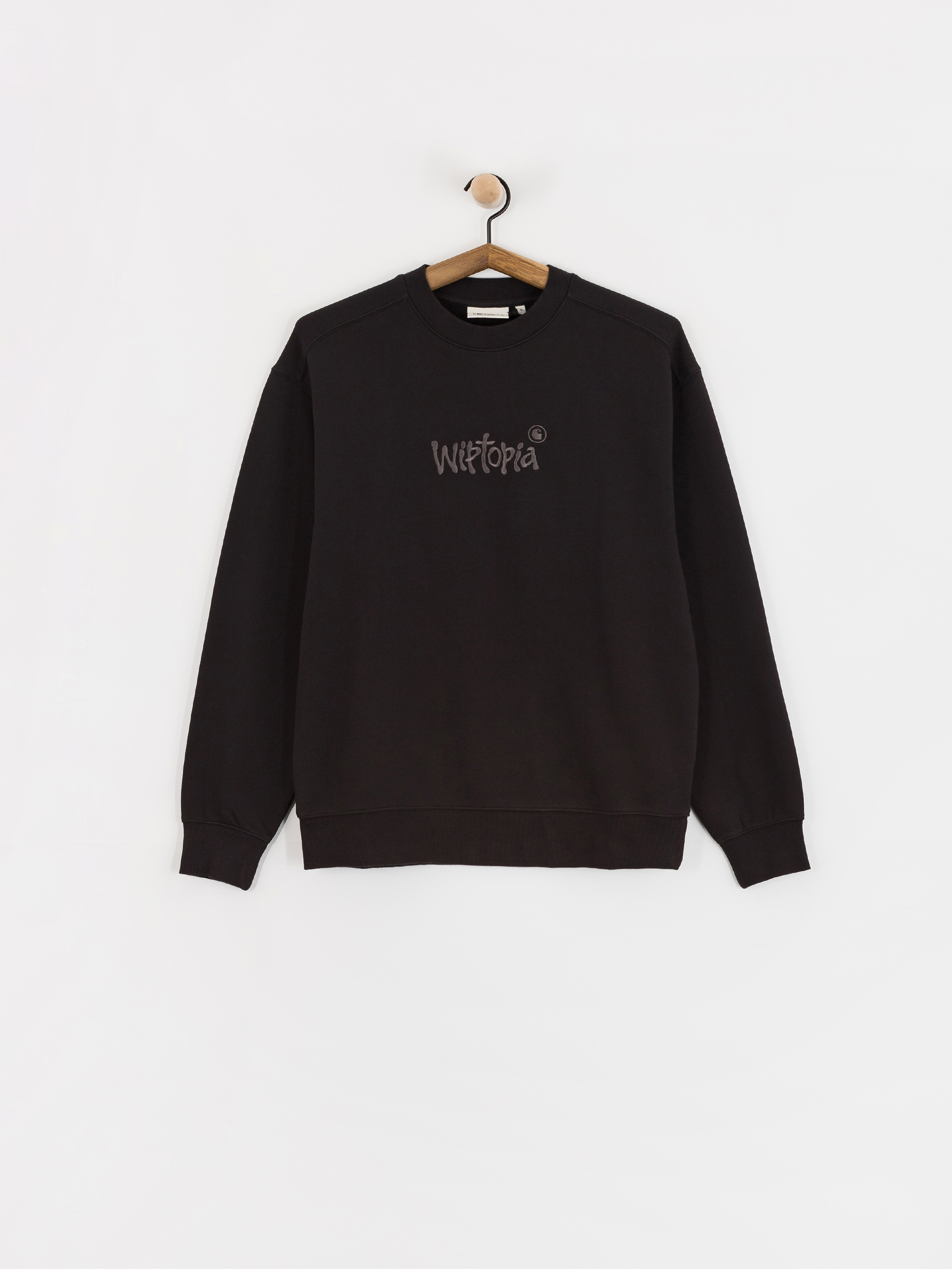 Mikina Carhartt WIP Wiptopia Script Wmn (black/dark grey)
