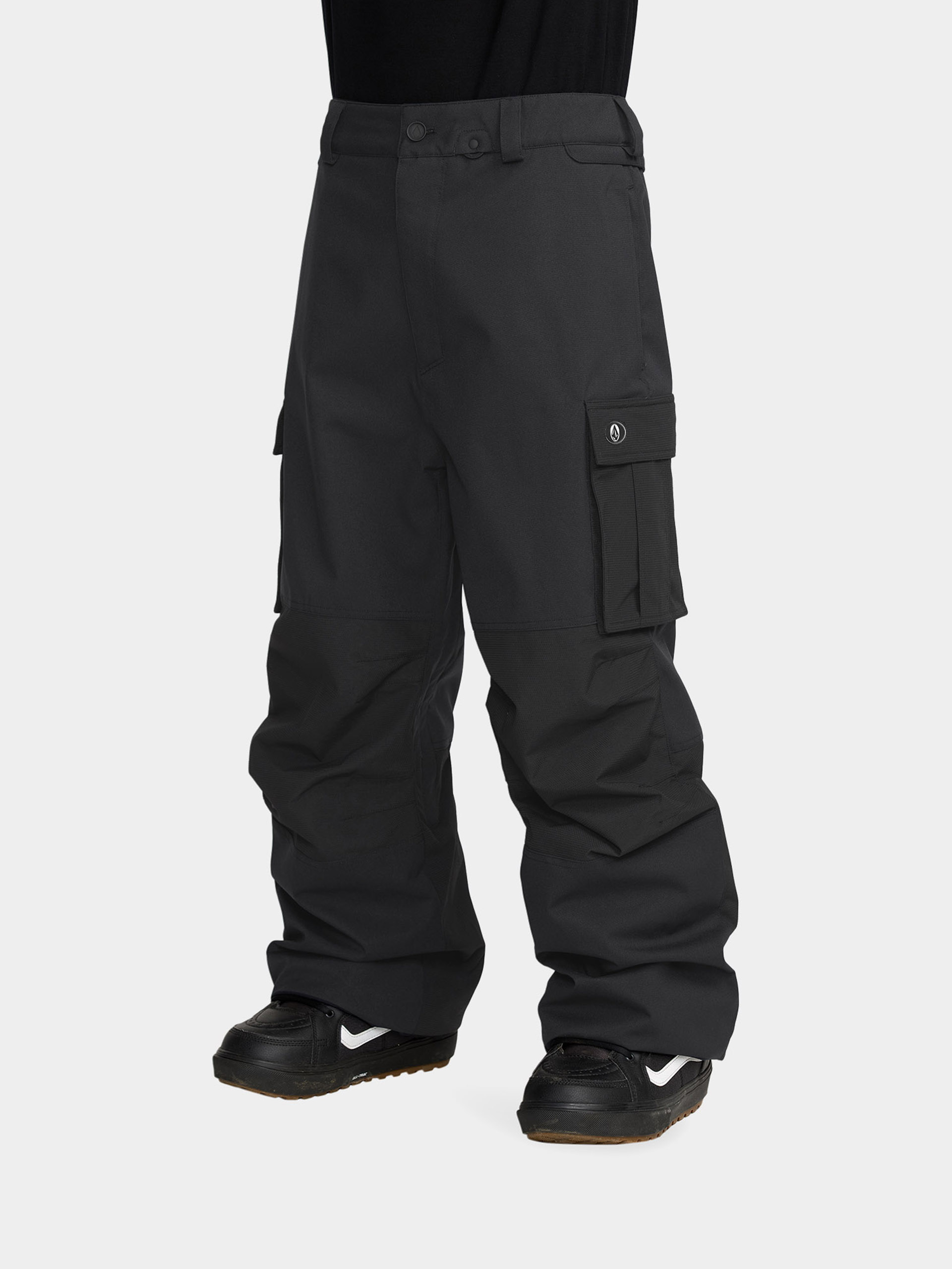 Pánske Snowboardové nohavice Volcom Nwrk Baggy (black)