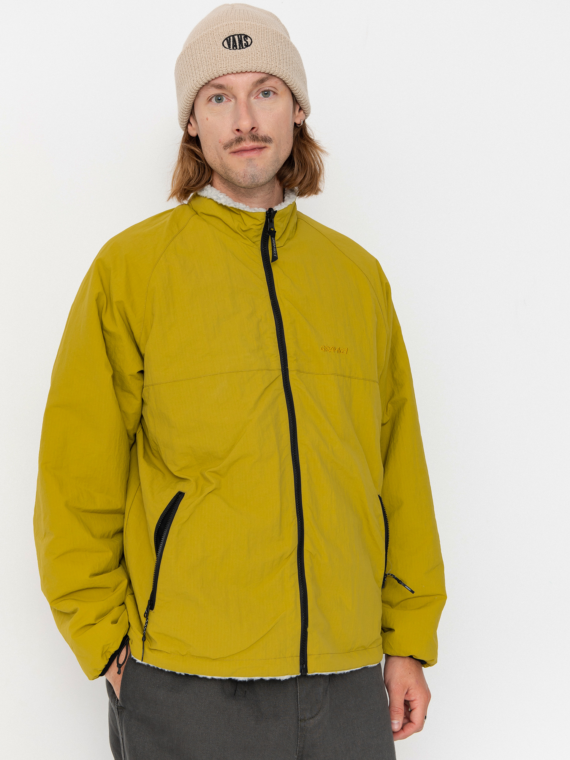 Bunda Gramicci Reversible Sherpa (natural/chartreuse)