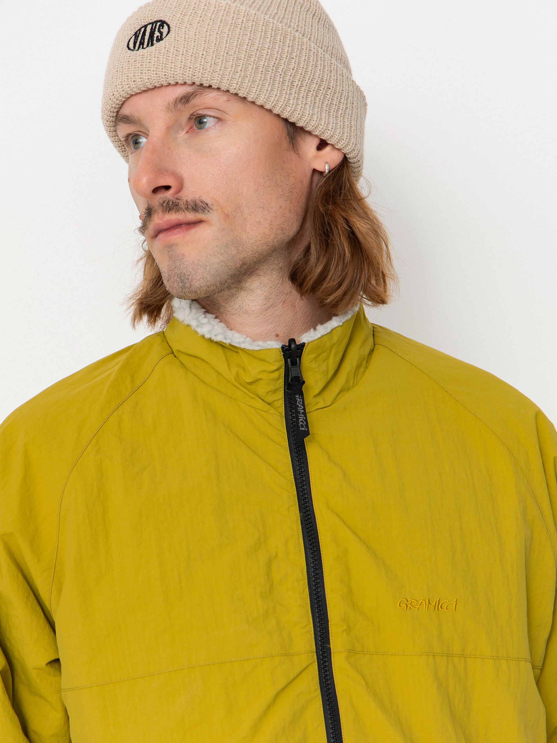 Bunda Gramicci Reversible Sherpa (natural/chartreuse)