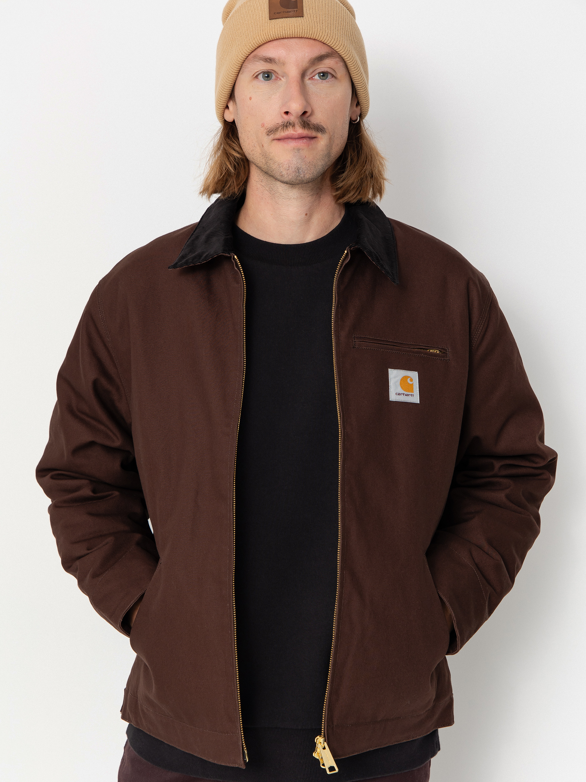 Bunda Carhartt WIP Detroit (tobacco/black/rigid)
