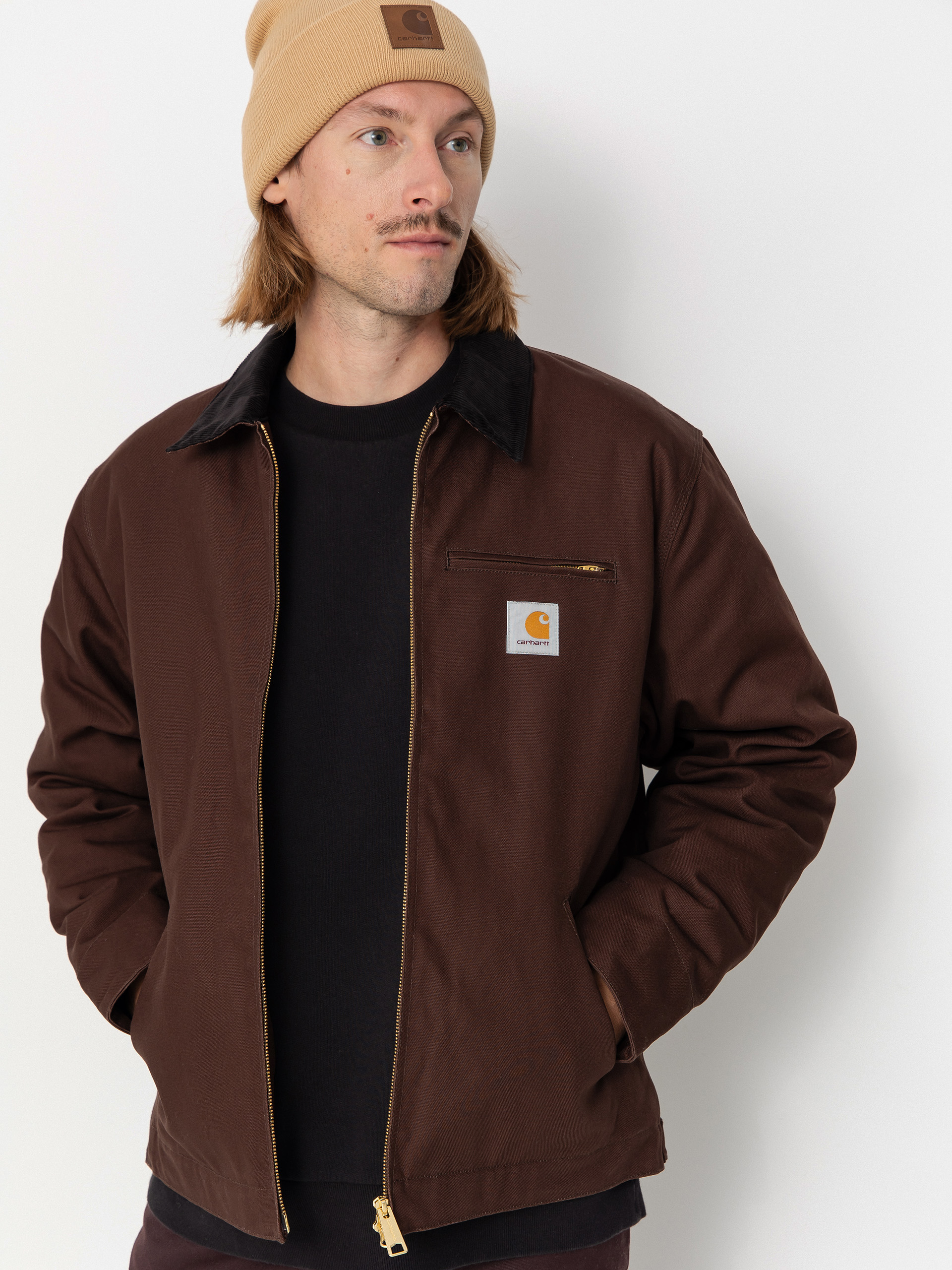 Bunda Carhartt WIP Detroit (tobacco/black/rigid)