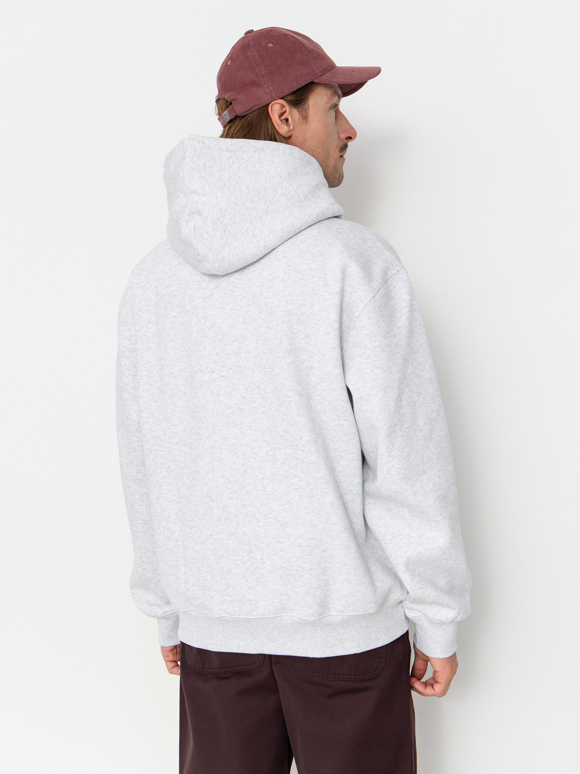 Mikina s kapucňou Carhartt WIP Carhartt HD (ash heather/rondo)