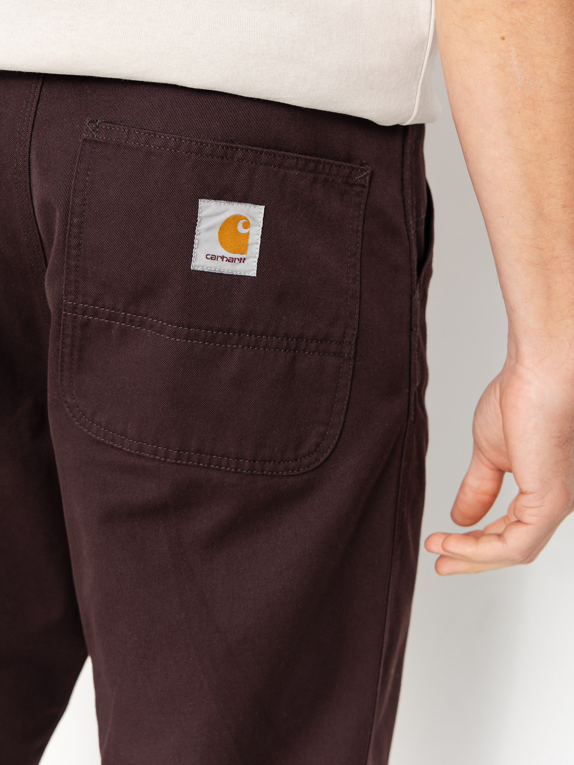 Nohavice Carhartt WIP Simple (palisander/rinsed)