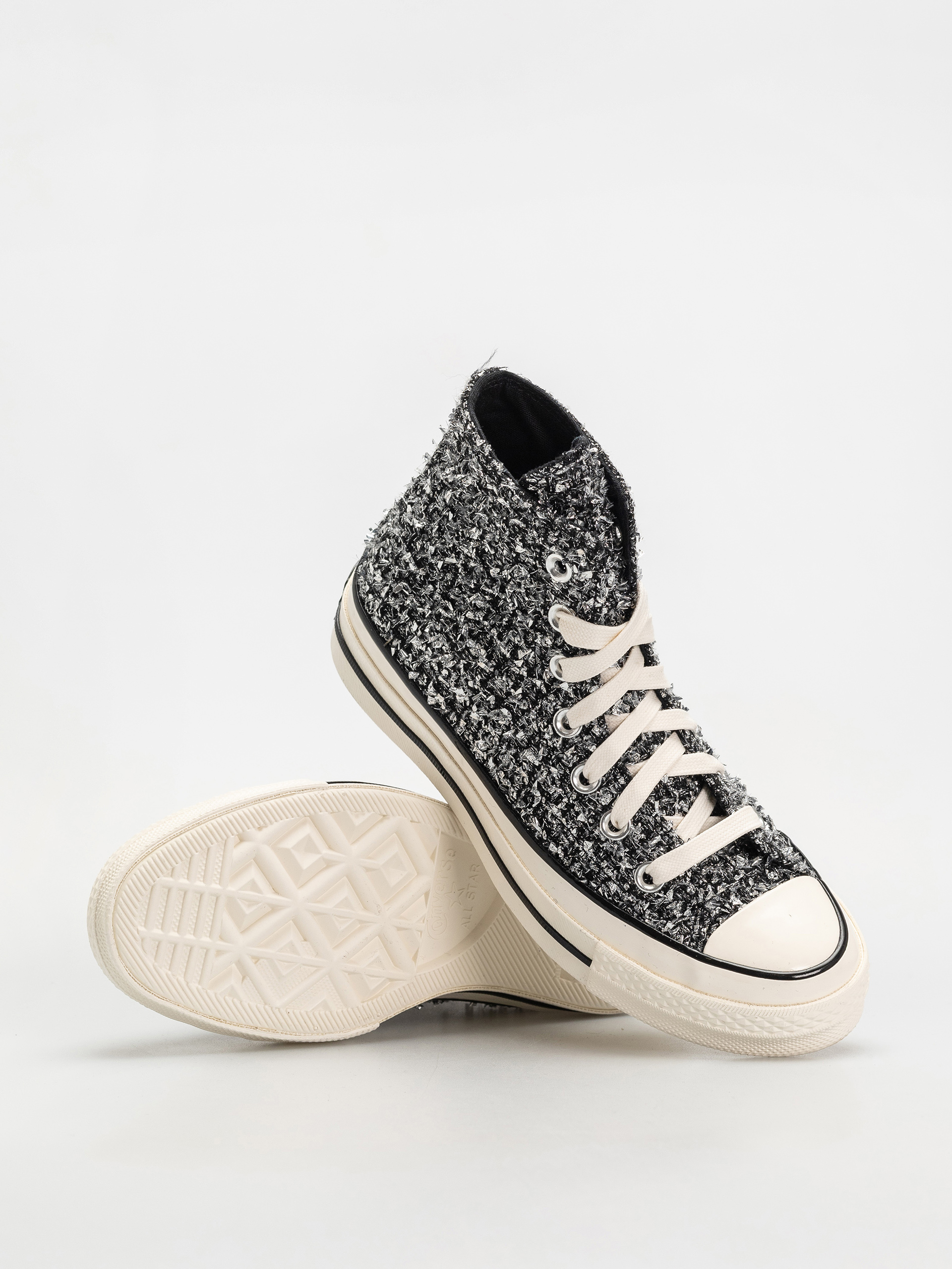 Tenisky Converse Chuck 70 Hi (black/silver/egret)