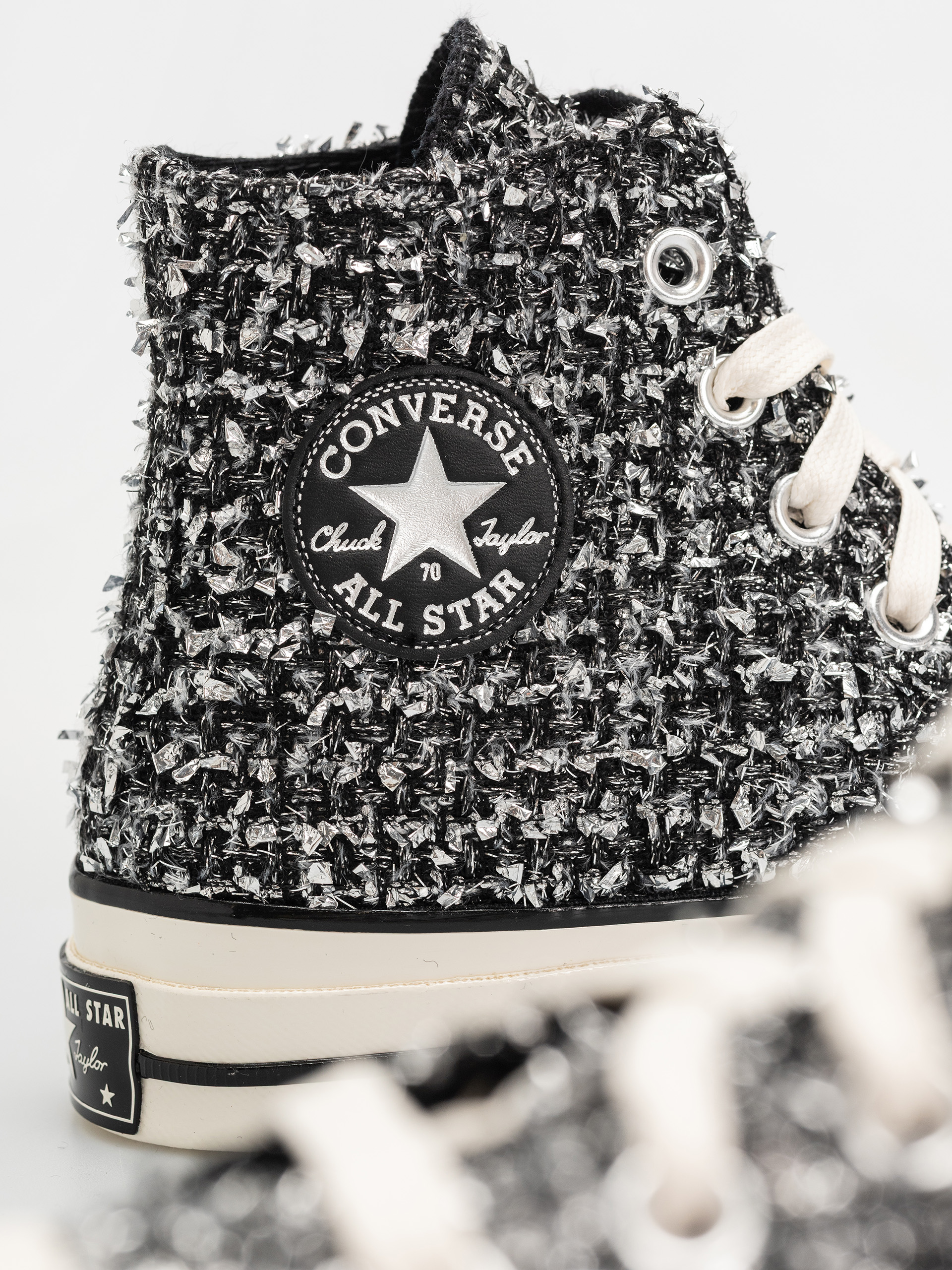 Tenisky Converse Chuck 70 Hi (black/silver/egret)
