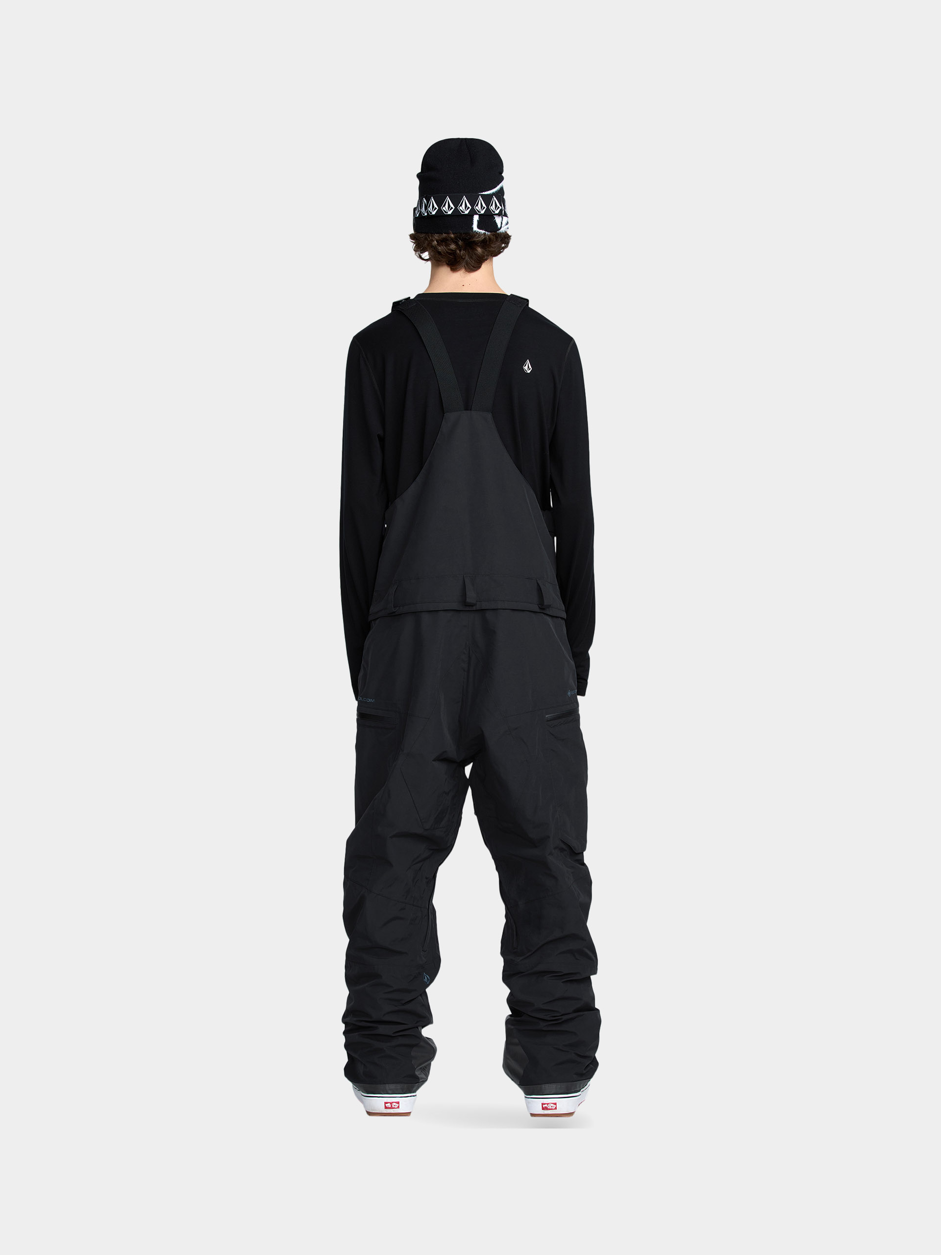 Pánske Snowboardové nohavice Volcom Rain Gore Tex Bib Overall (black)