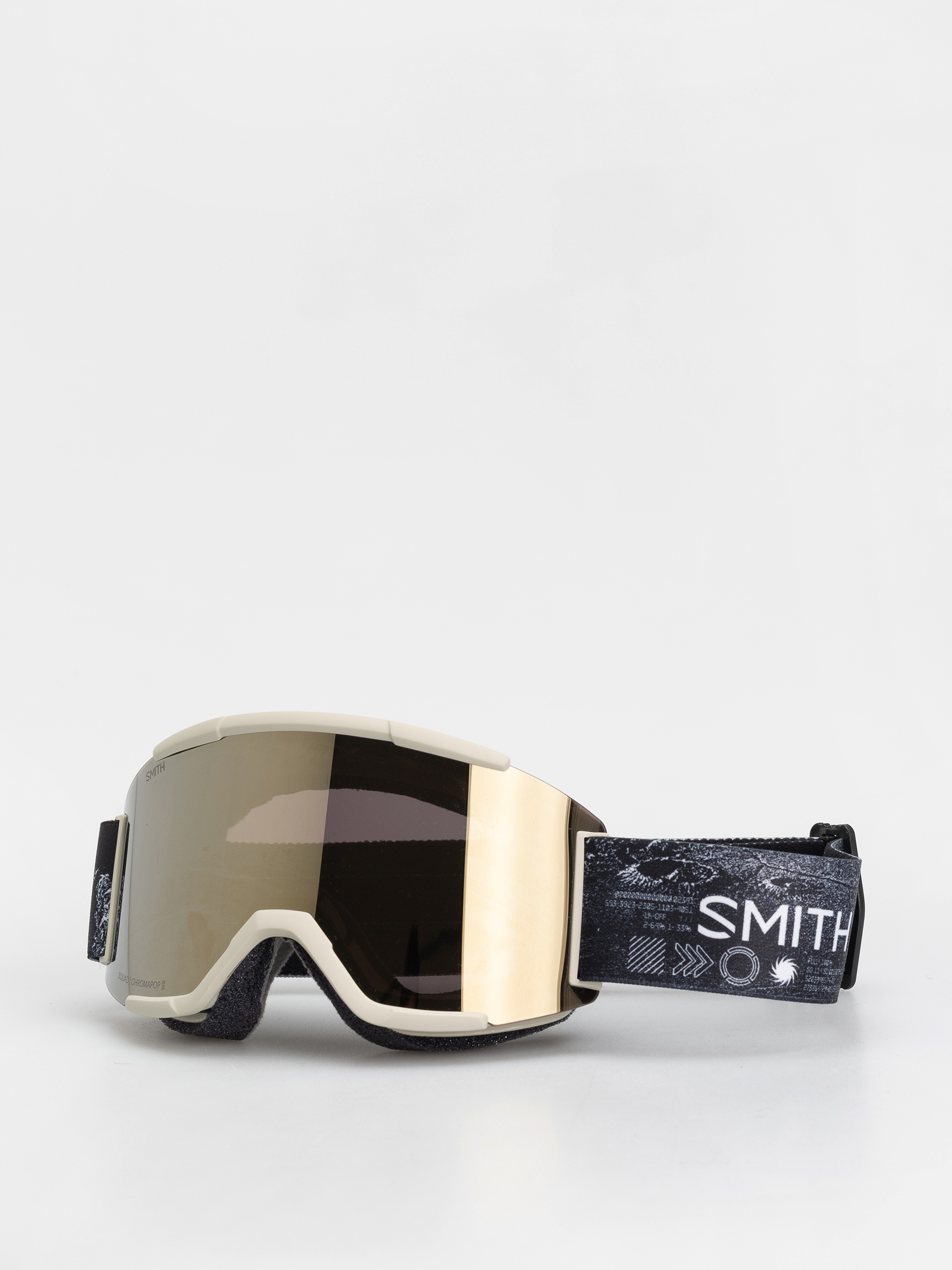 Snowboardové okuliare Smith Squad (chalk space invader/chromapop sun black gold mirror)