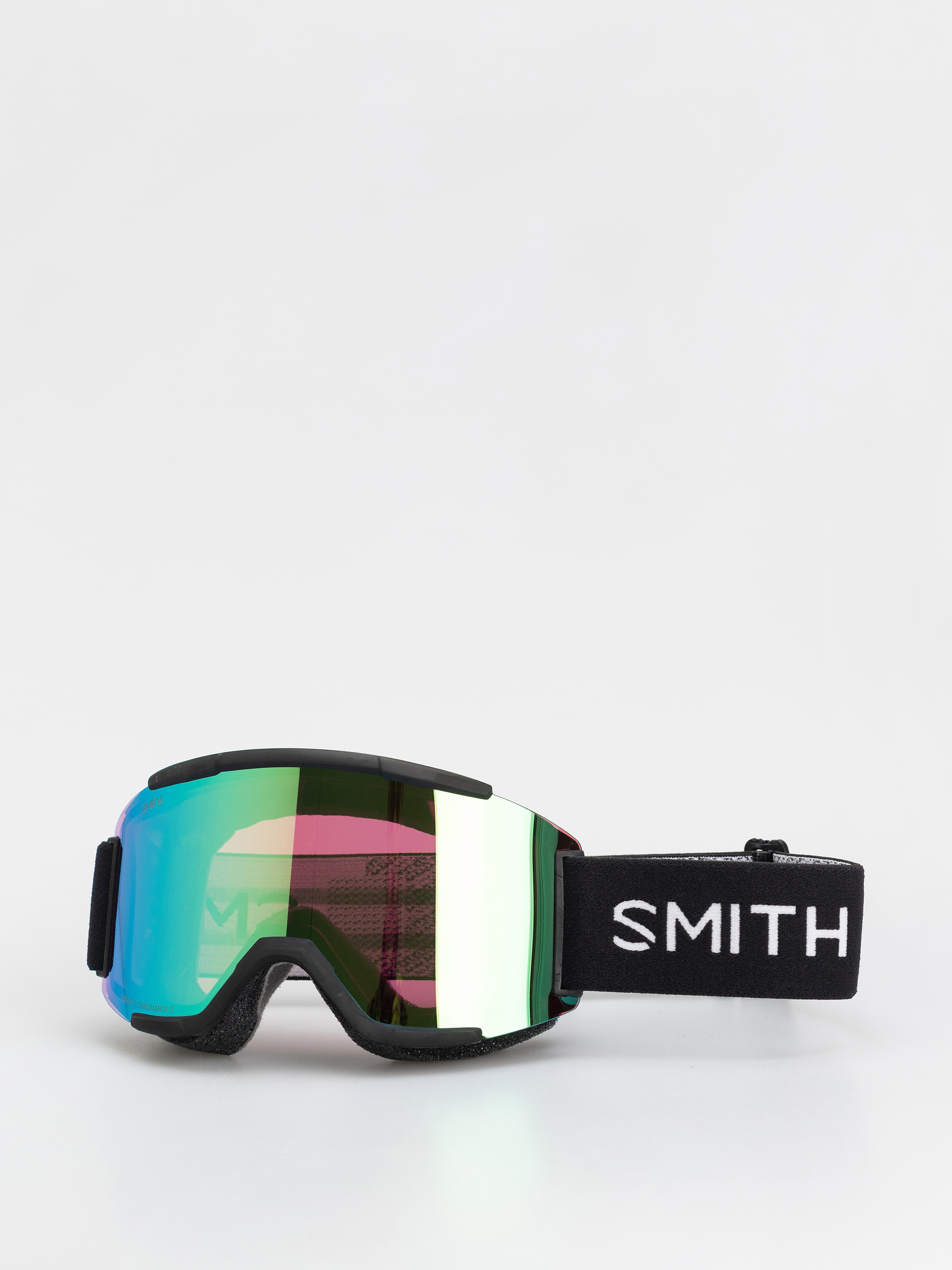 Snowboardové okuliare Smith Squad (black/chromapop everyday green mirror)