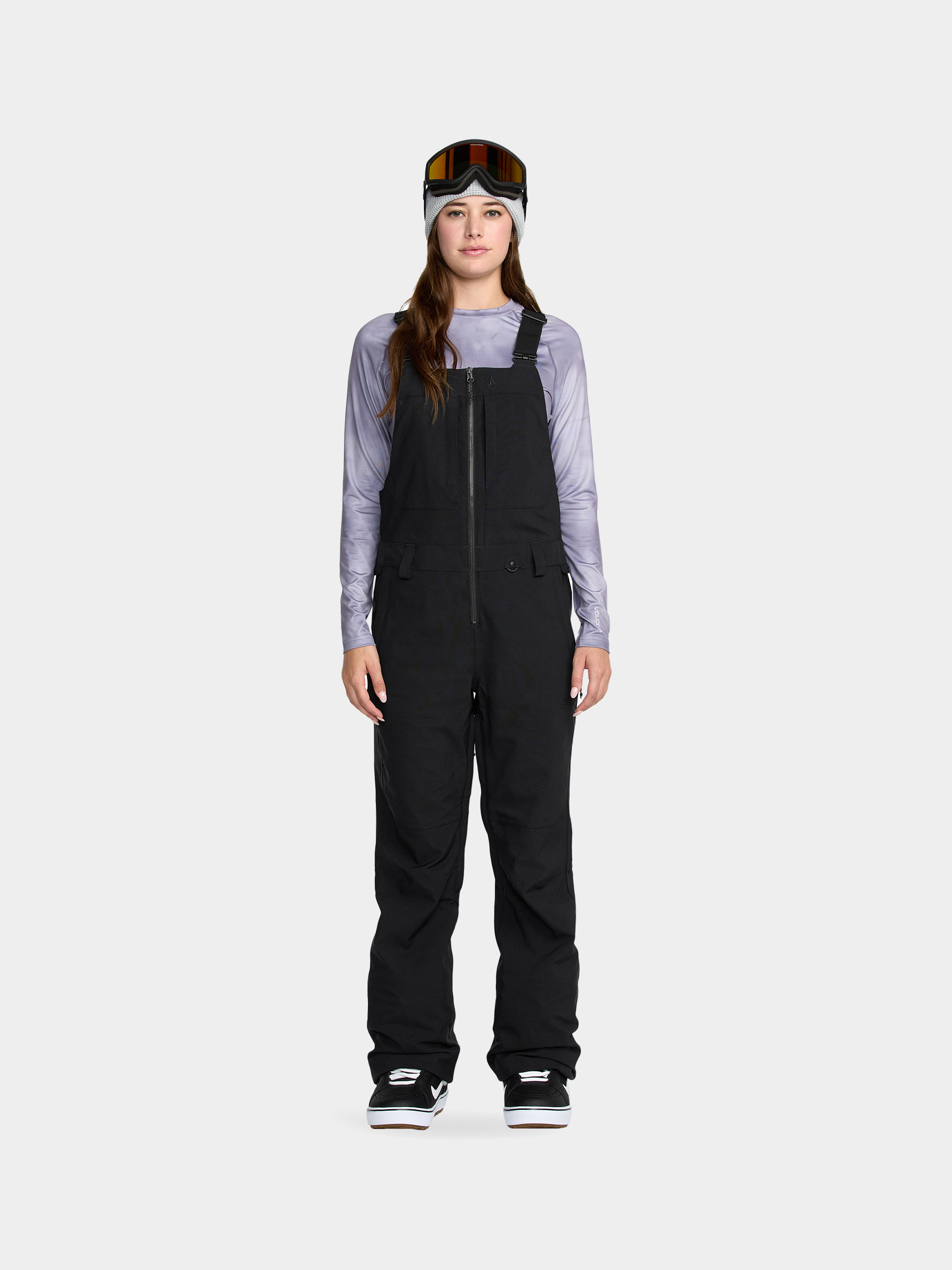 Snowboardové nohavice Volcom Swift Bib Overall Wmn (black)