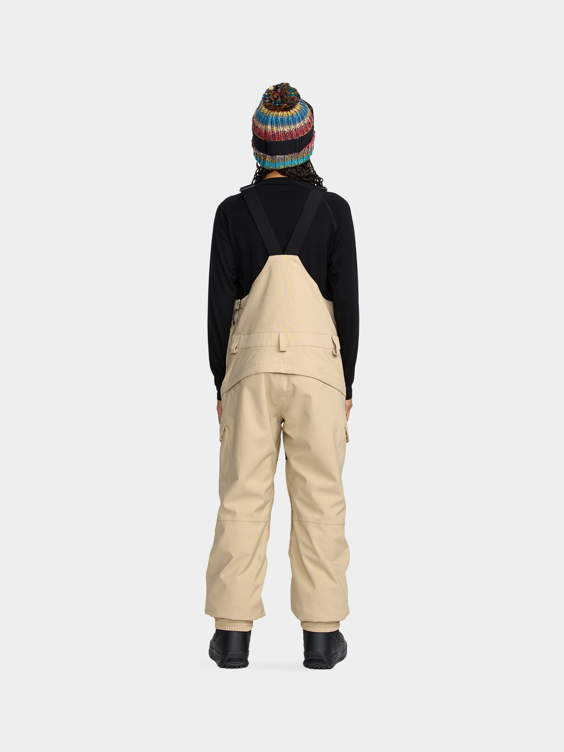 Dámske Snowboardové nohavice Volcom Creston 3D Stretch Bib Overall (oatmeal)