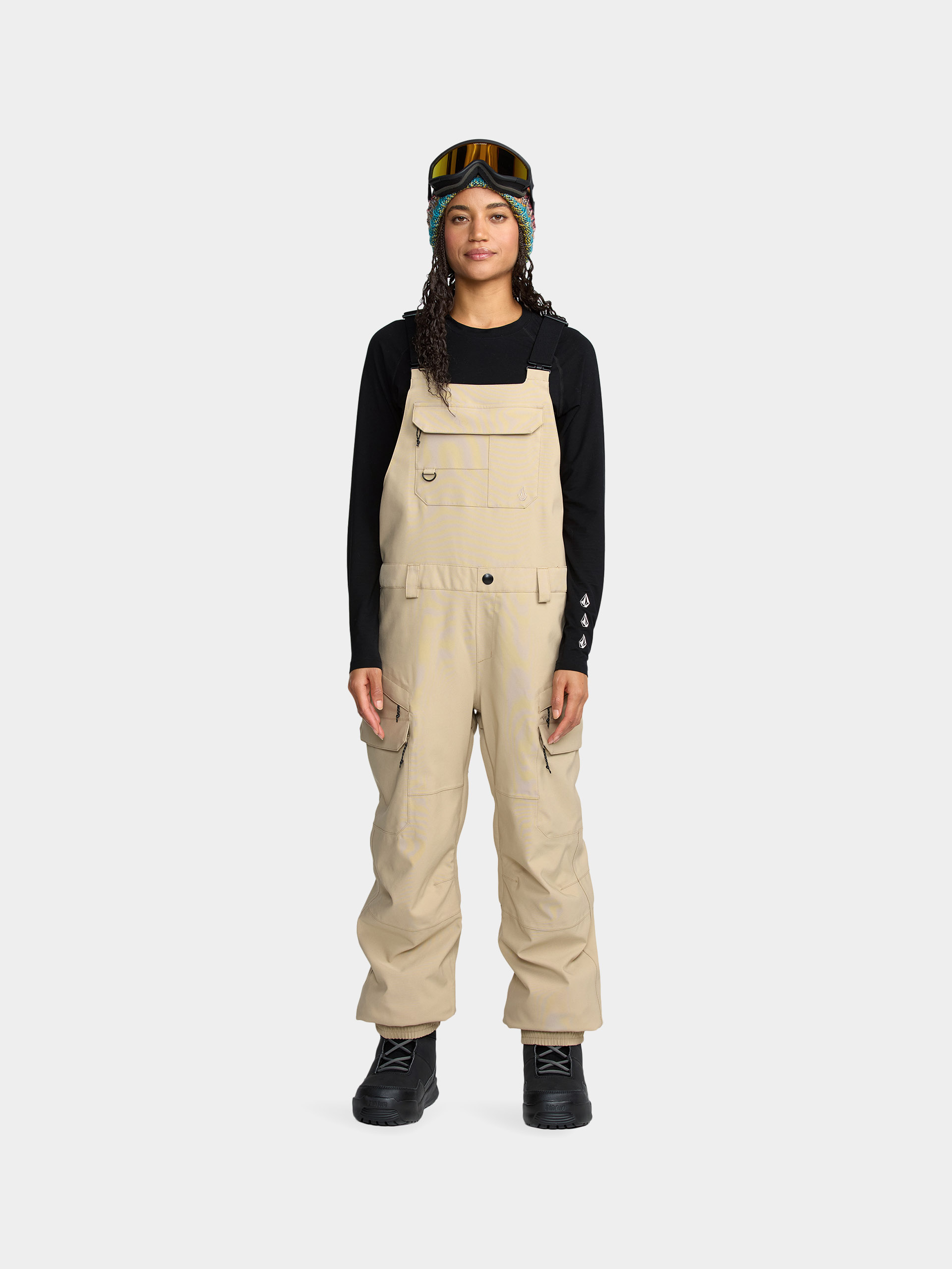 Snowboardové nohavice Volcom Creston 3D Stretch Bib Overall Wmn