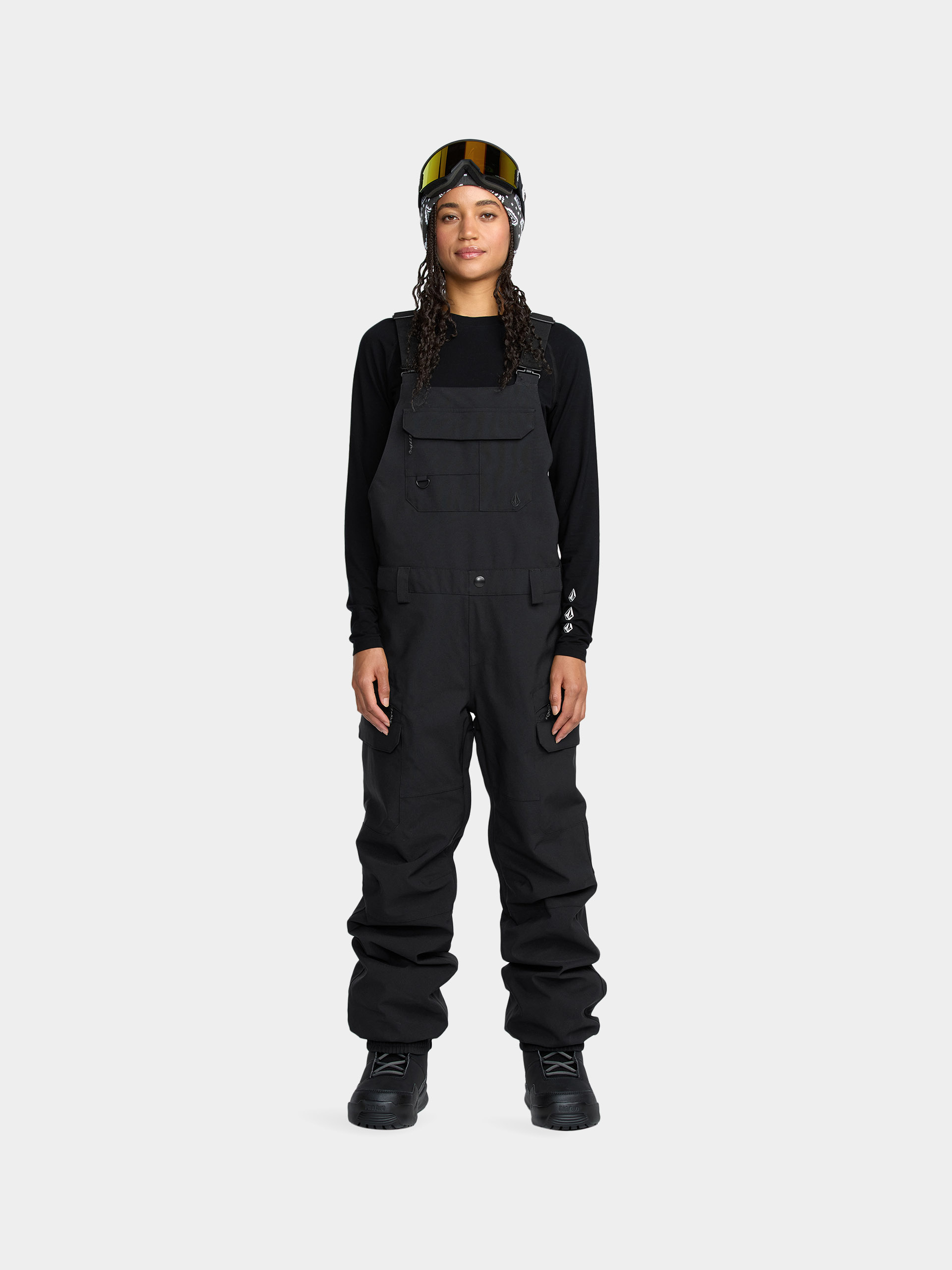 Snowboardové nohavice Volcom Creston 3D Stretch Bib Overall Wmn