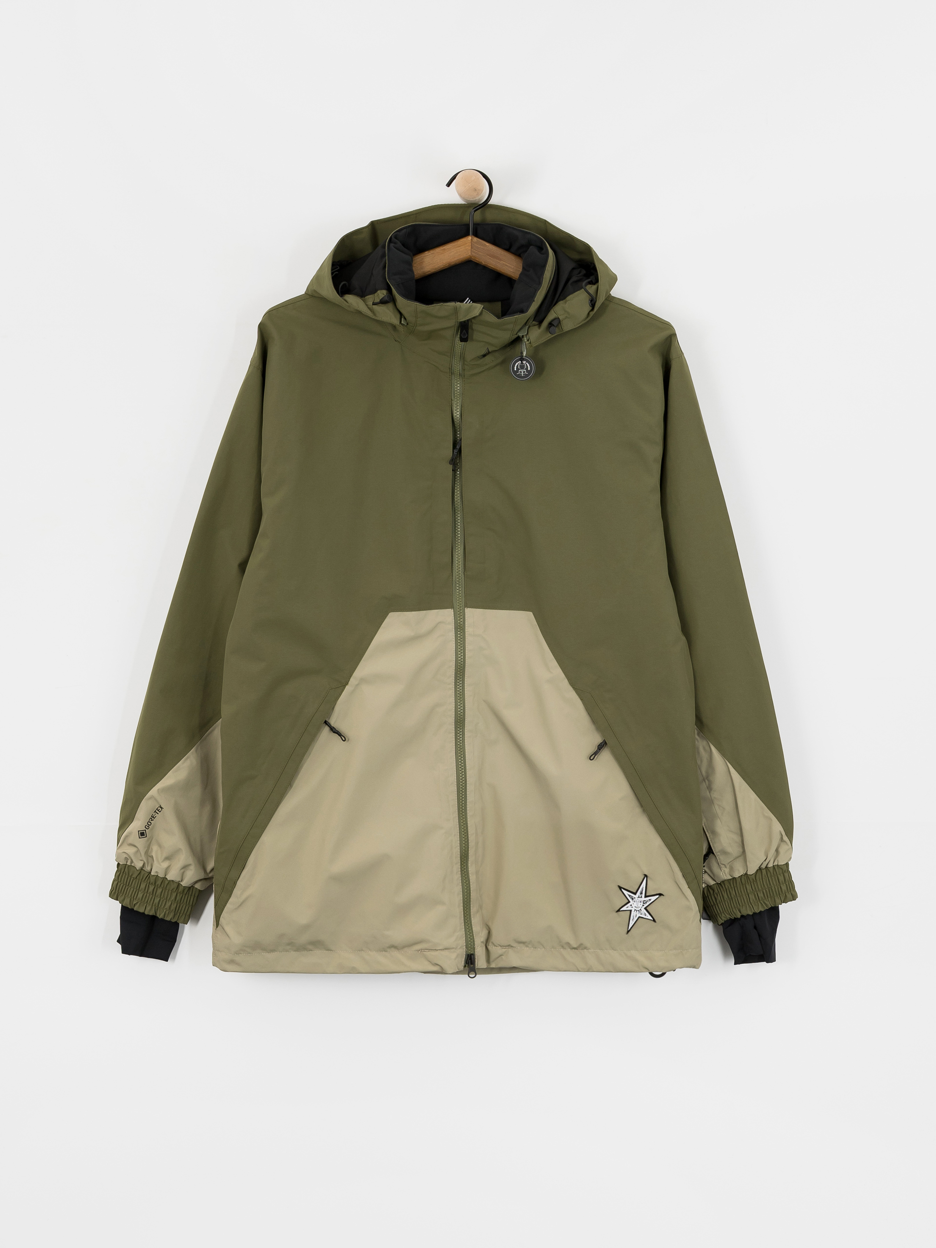 Snowboardovu00e1 bunda Volcom Longo Gore Tex (dark olive)