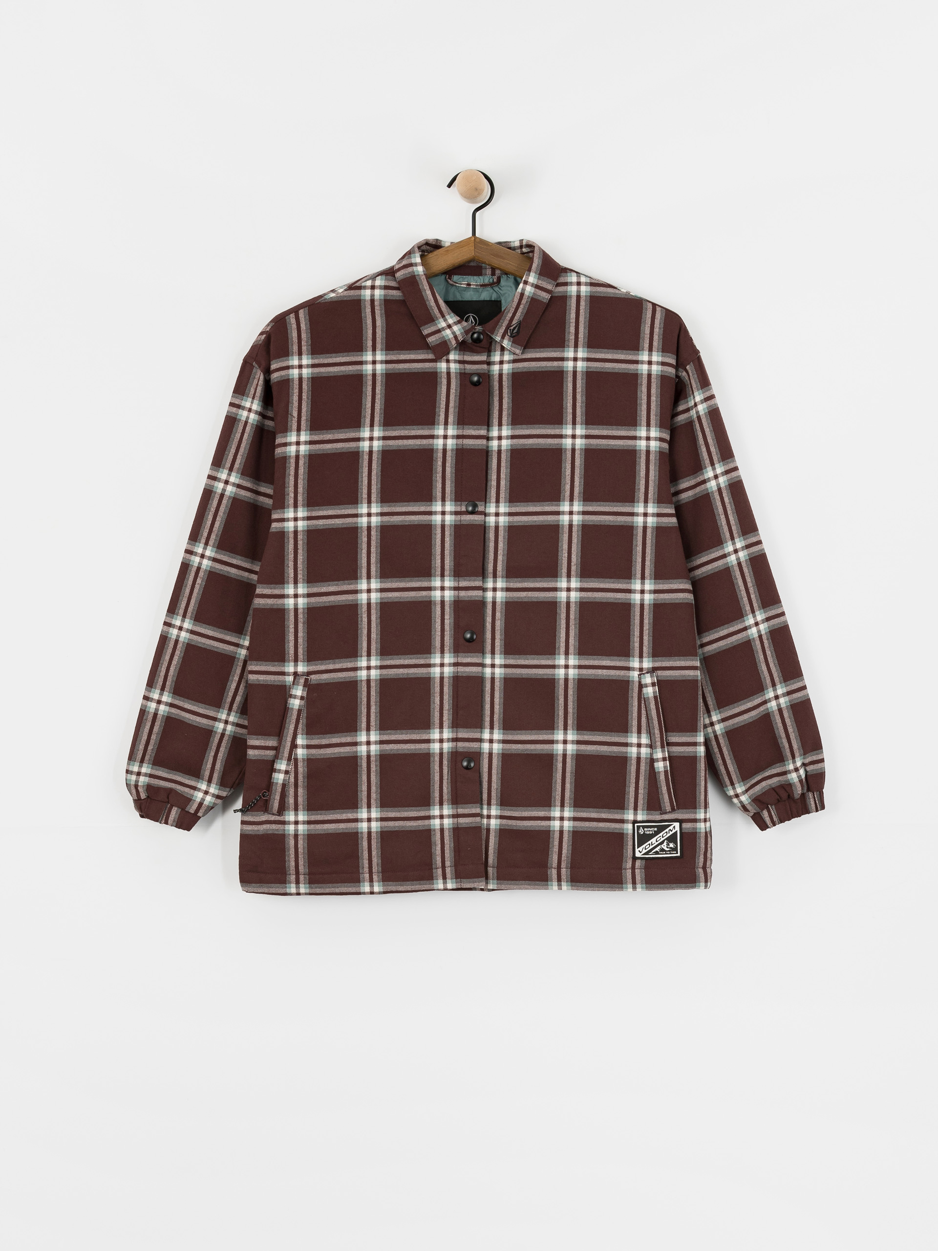 Bunda Volcom Ins Riding Flannel Wmn (oxblood)