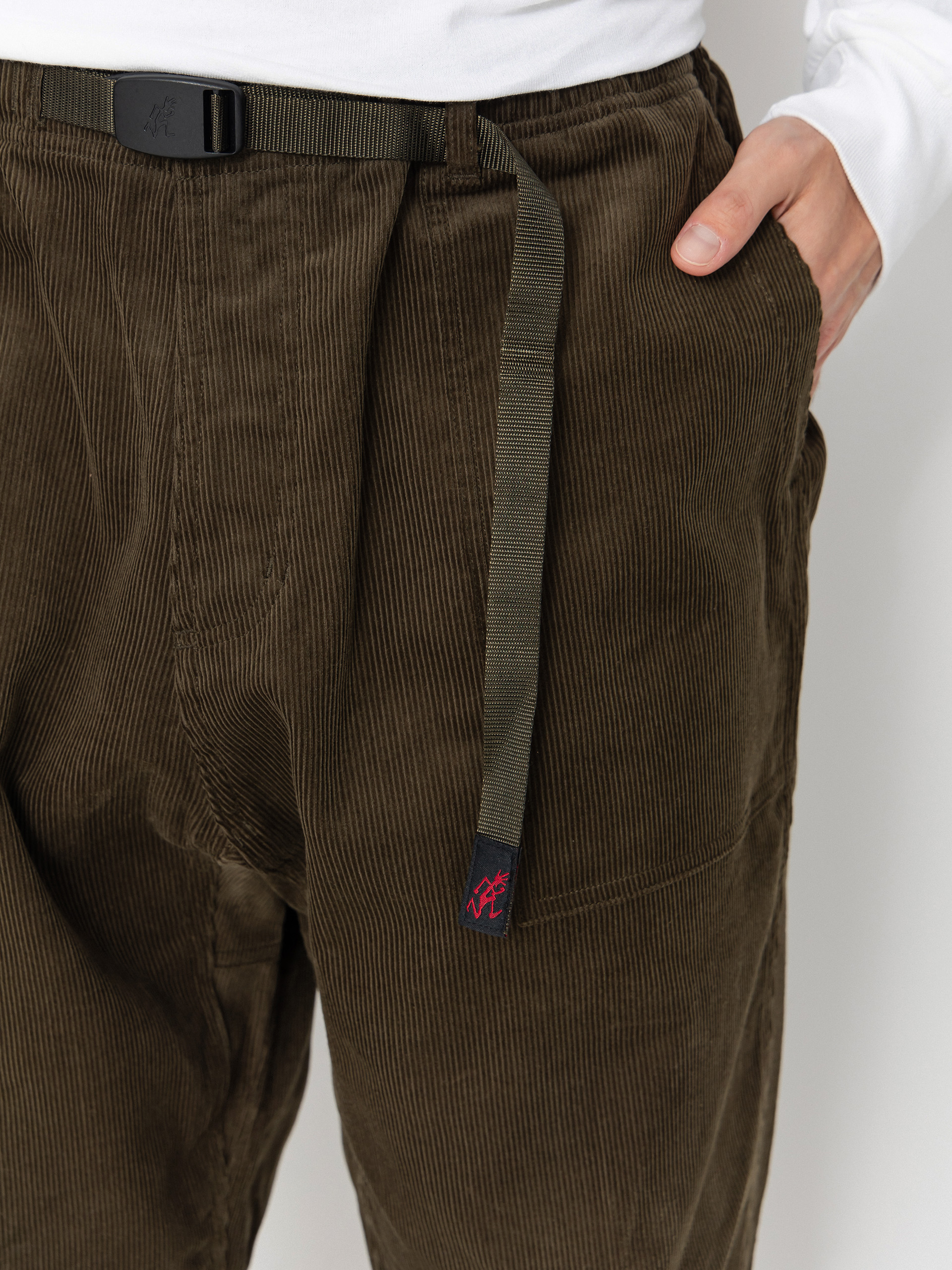 Nohavice Gramicci Corduroy Loose Tapered Ridge (olive)