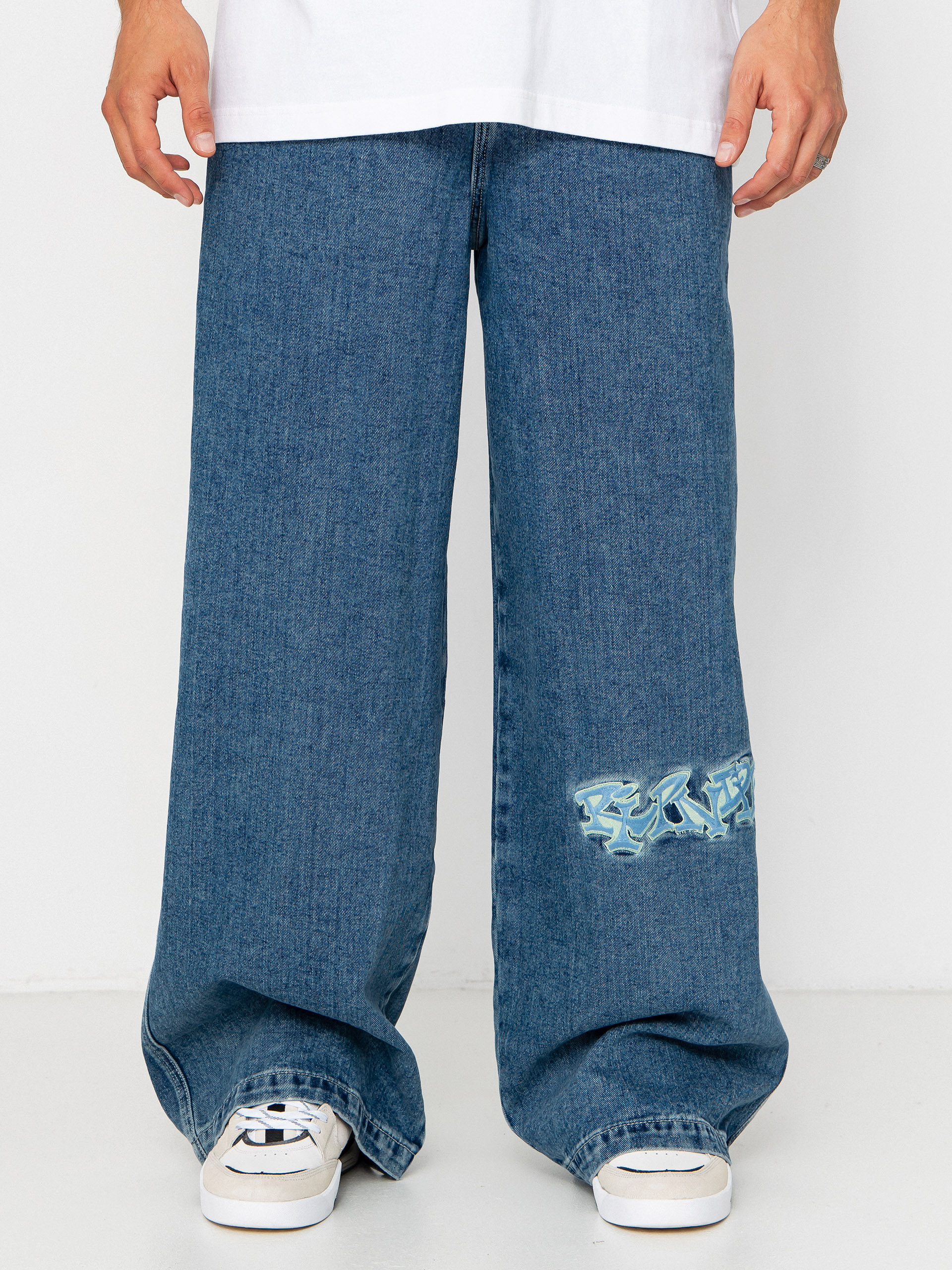 Nohavice RipNDip Ace Ultra Wide Leg (medium wash)