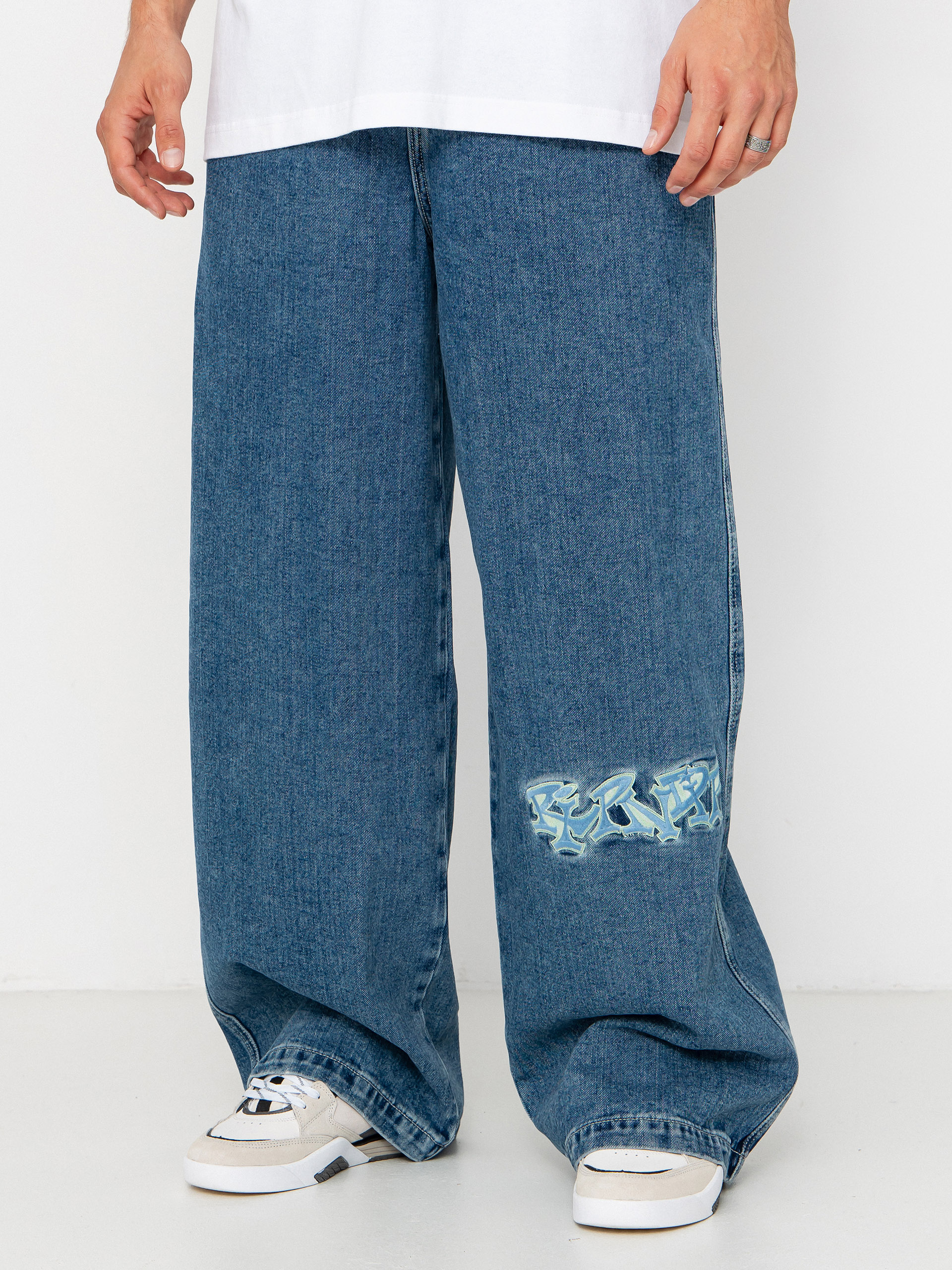Nohavice RipNDip Ace Ultra Wide Leg (medium wash)