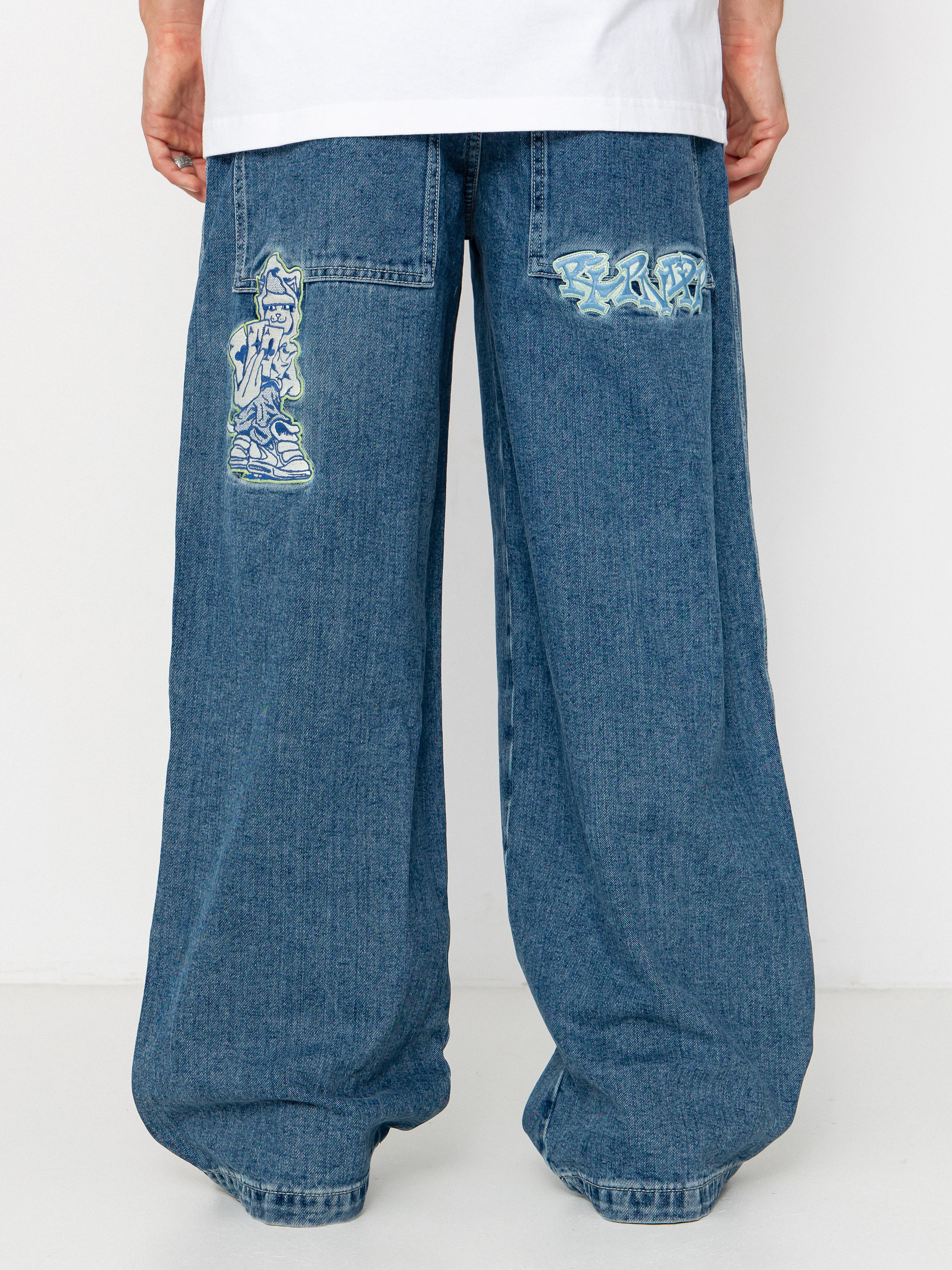 Nohavice RipNDip Ace Ultra Wide Leg (medium wash)