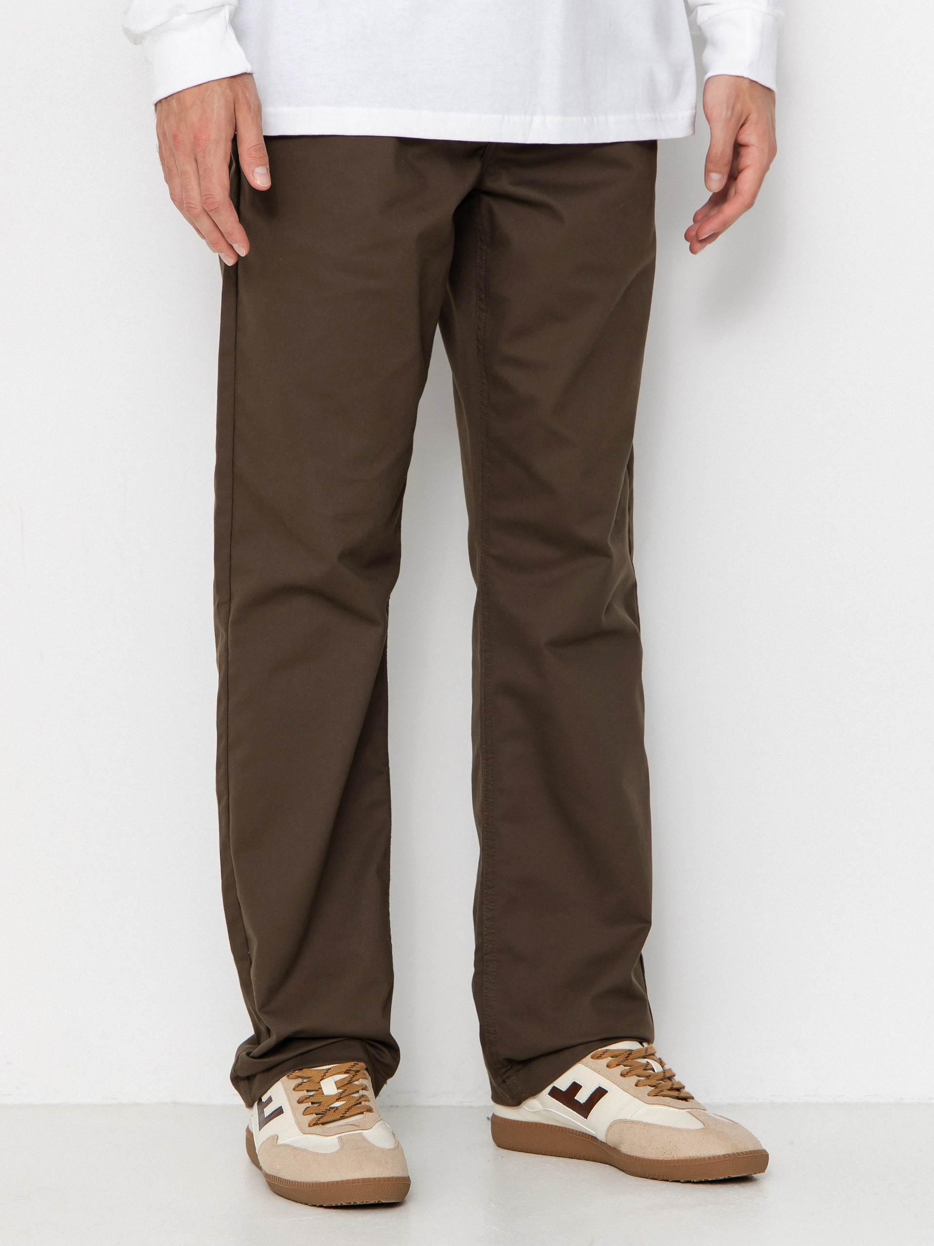 Nohavice Vans Authentic Chino Relaxed (coal brown)