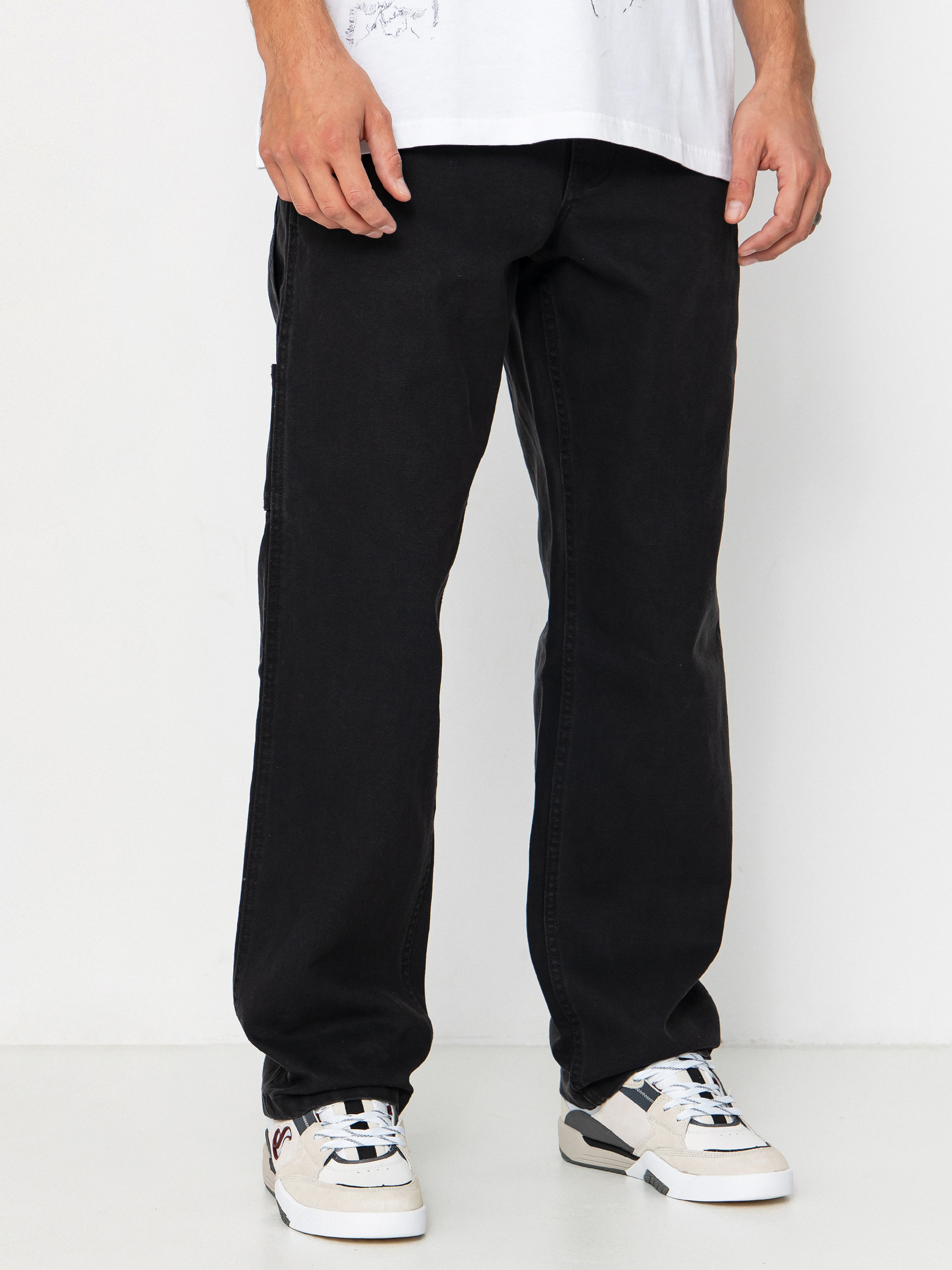 Nohavice Vans Drill Chore Carpenter Loose Vintage Wash (black)