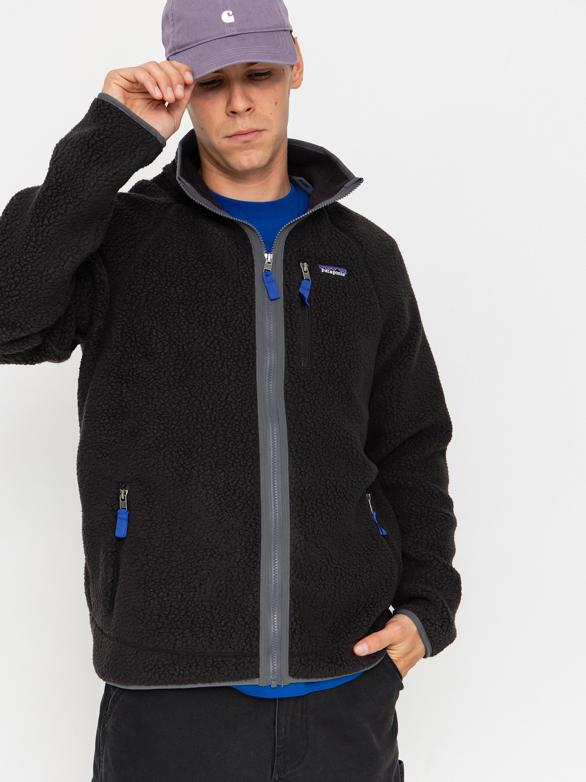 Bunda Patagonia Retro Pile (black w/forge grey)