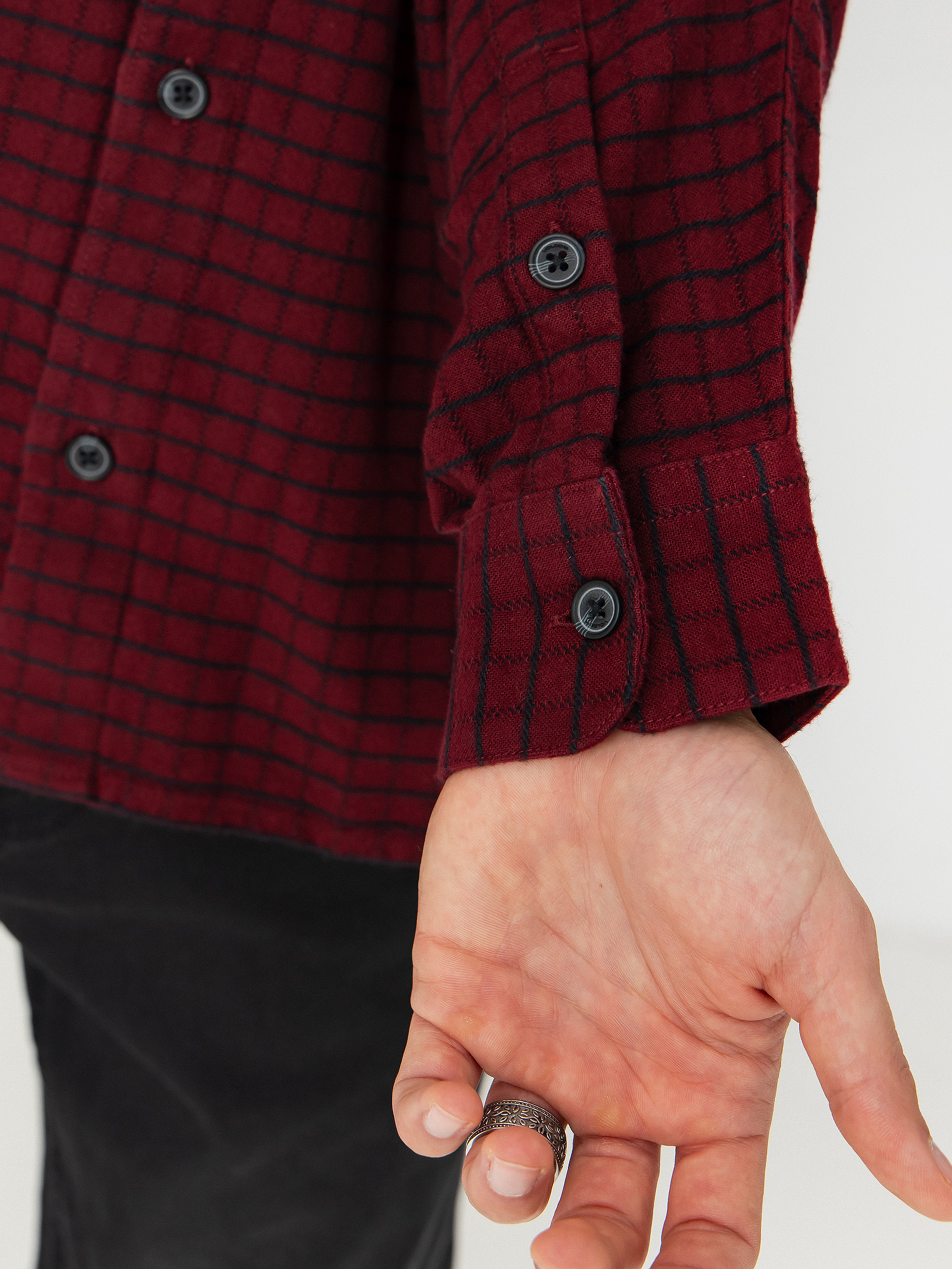 Košeľa Volcom Augustone (merlot)