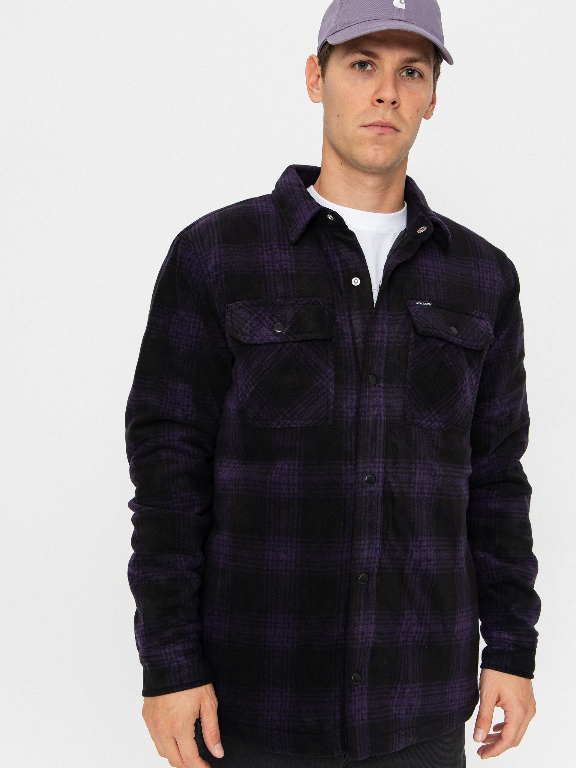 Košeľa Volcom Bowered Fleece (dark purple)