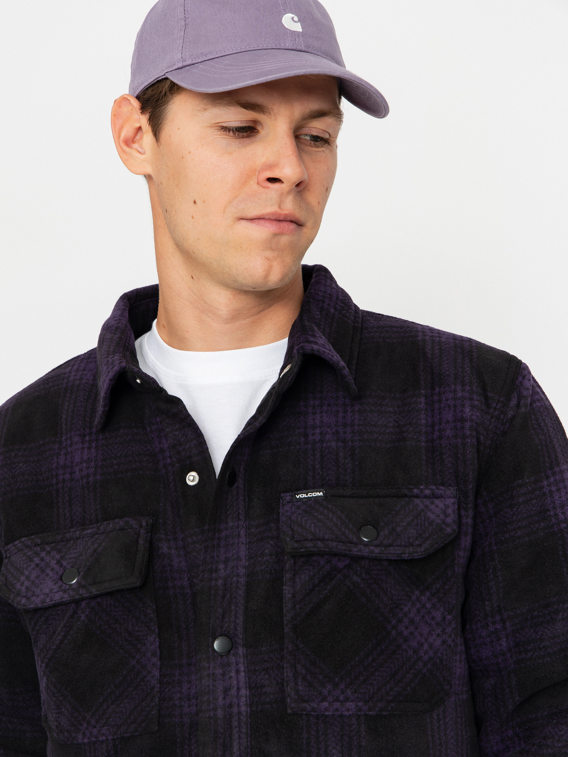 Košeľa Volcom Bowered Fleece (dark purple)