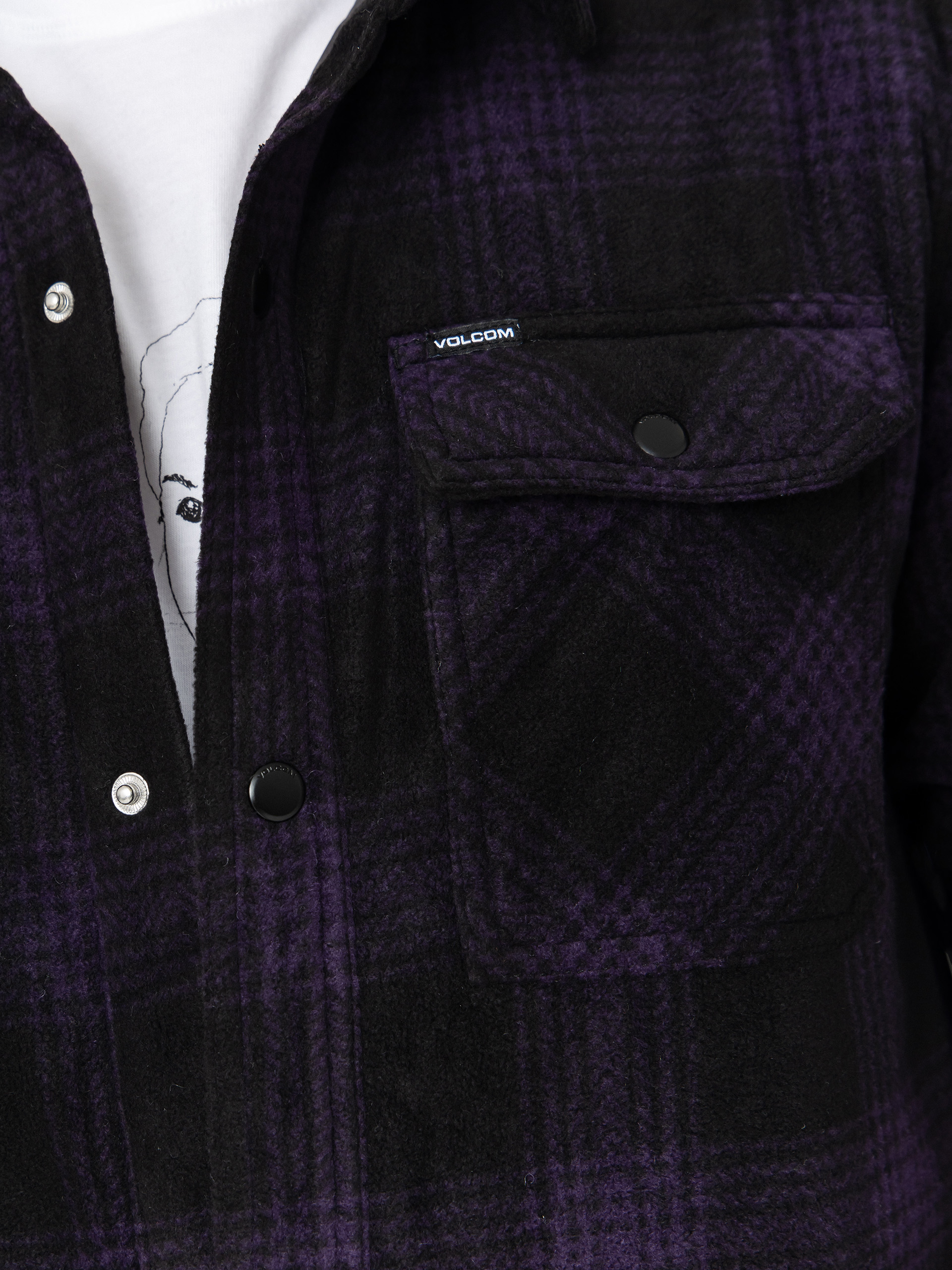 Košeľa Volcom Bowered Fleece (dark purple)