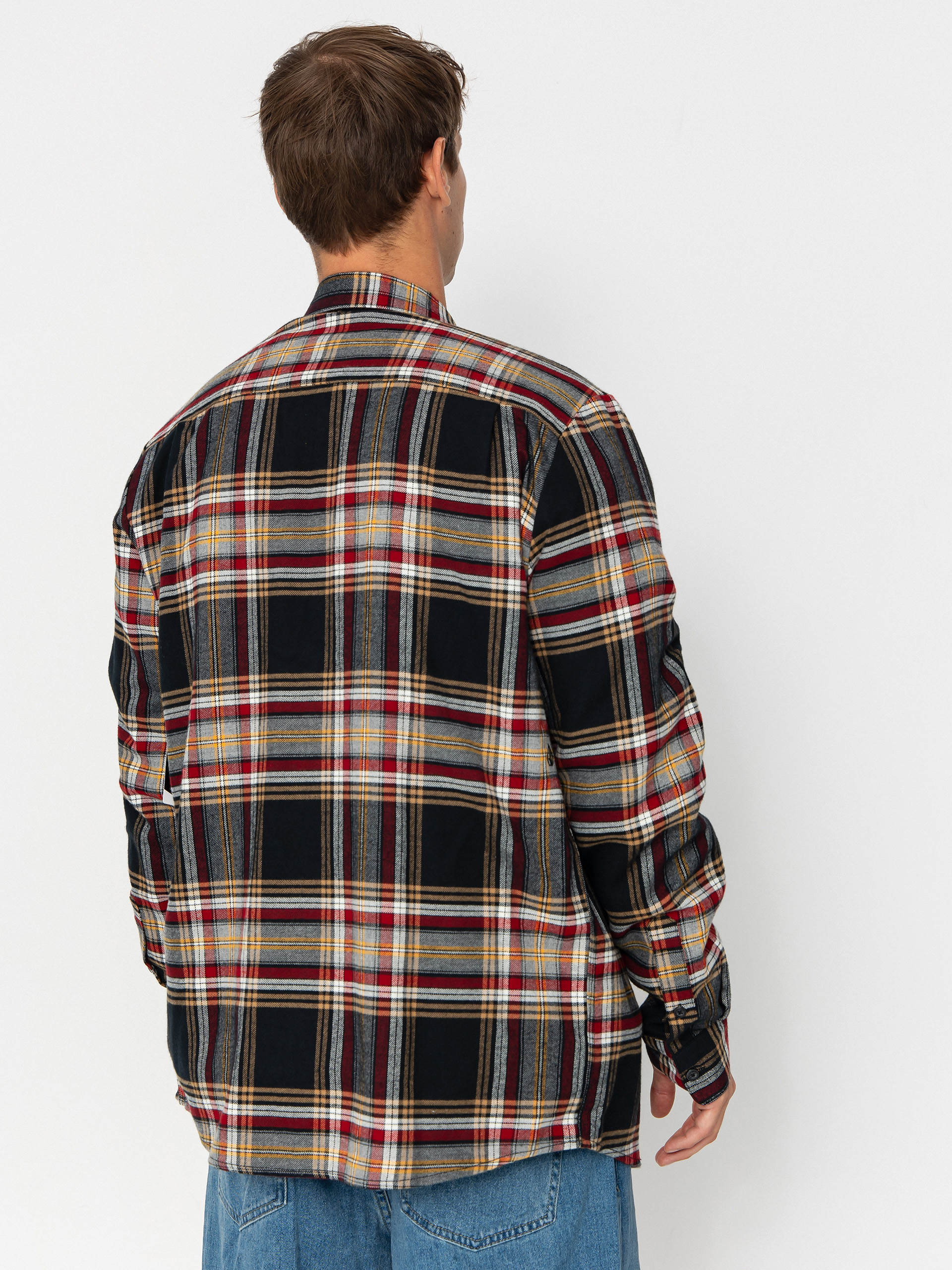 Košeľa Volcom Netastone Flannel (antique black)