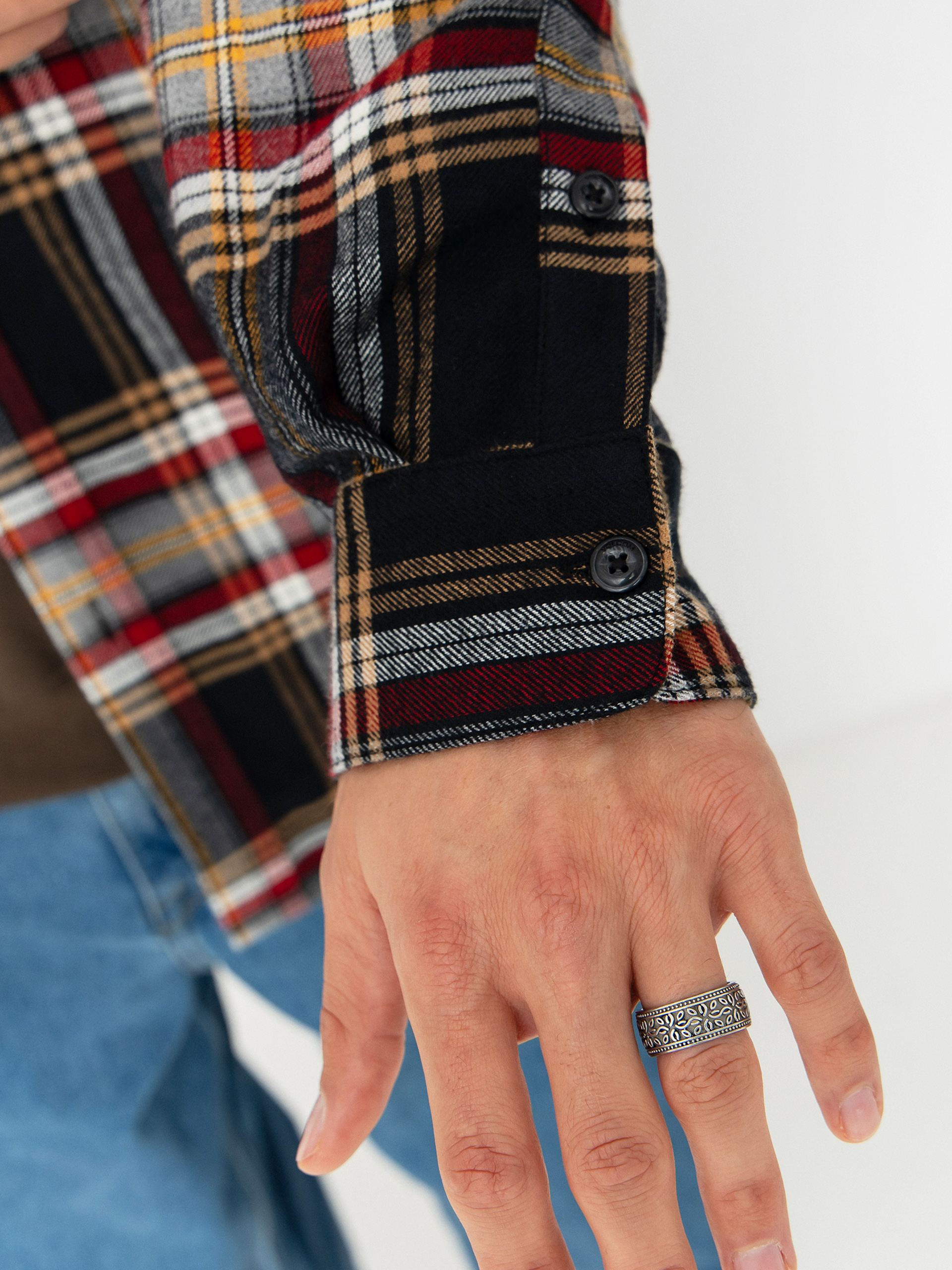 Košeľa Volcom Netastone Flannel (antique black)