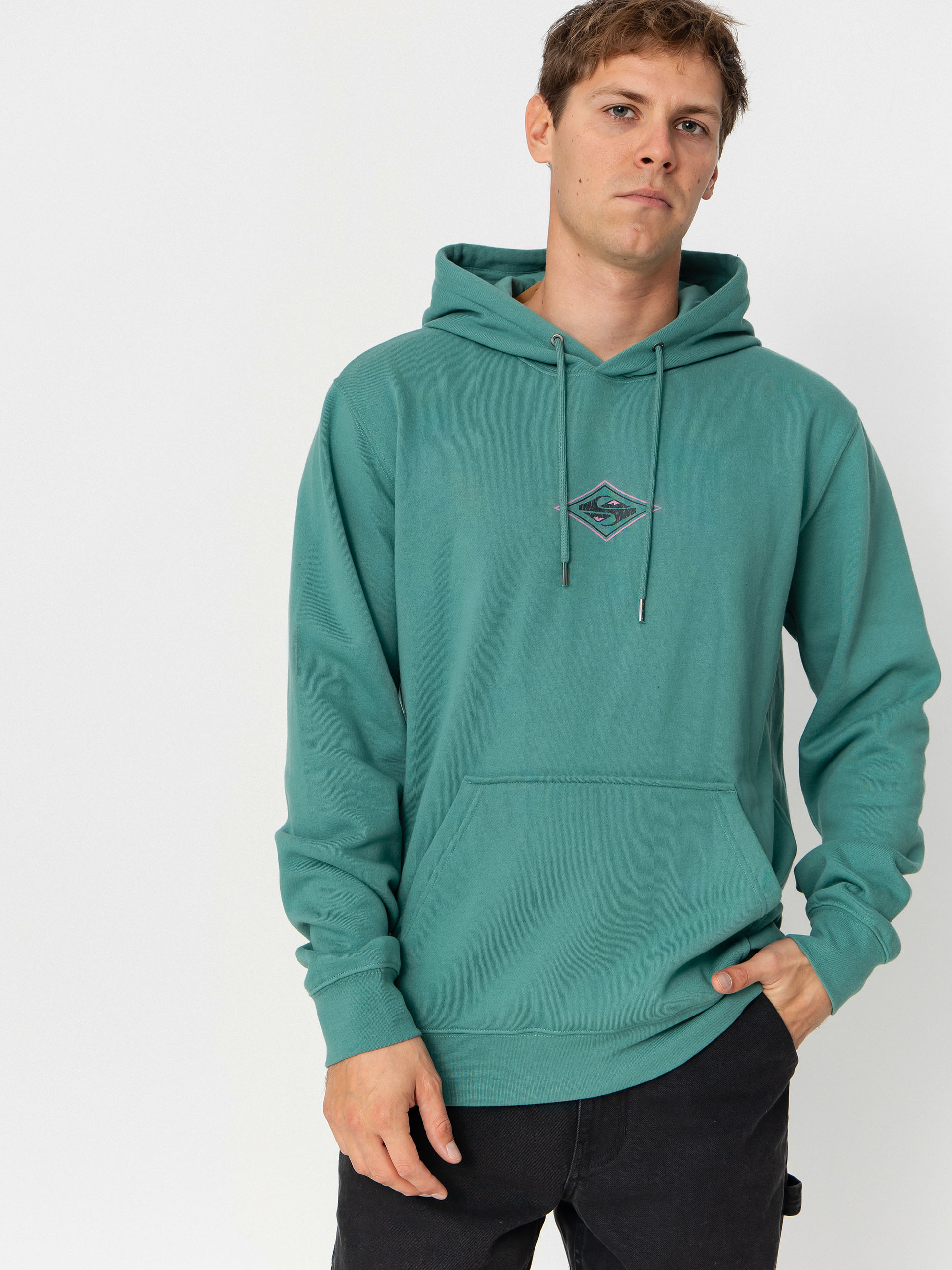 Mikina s kapucňou Quiksilver Graphic HD (deep sea)