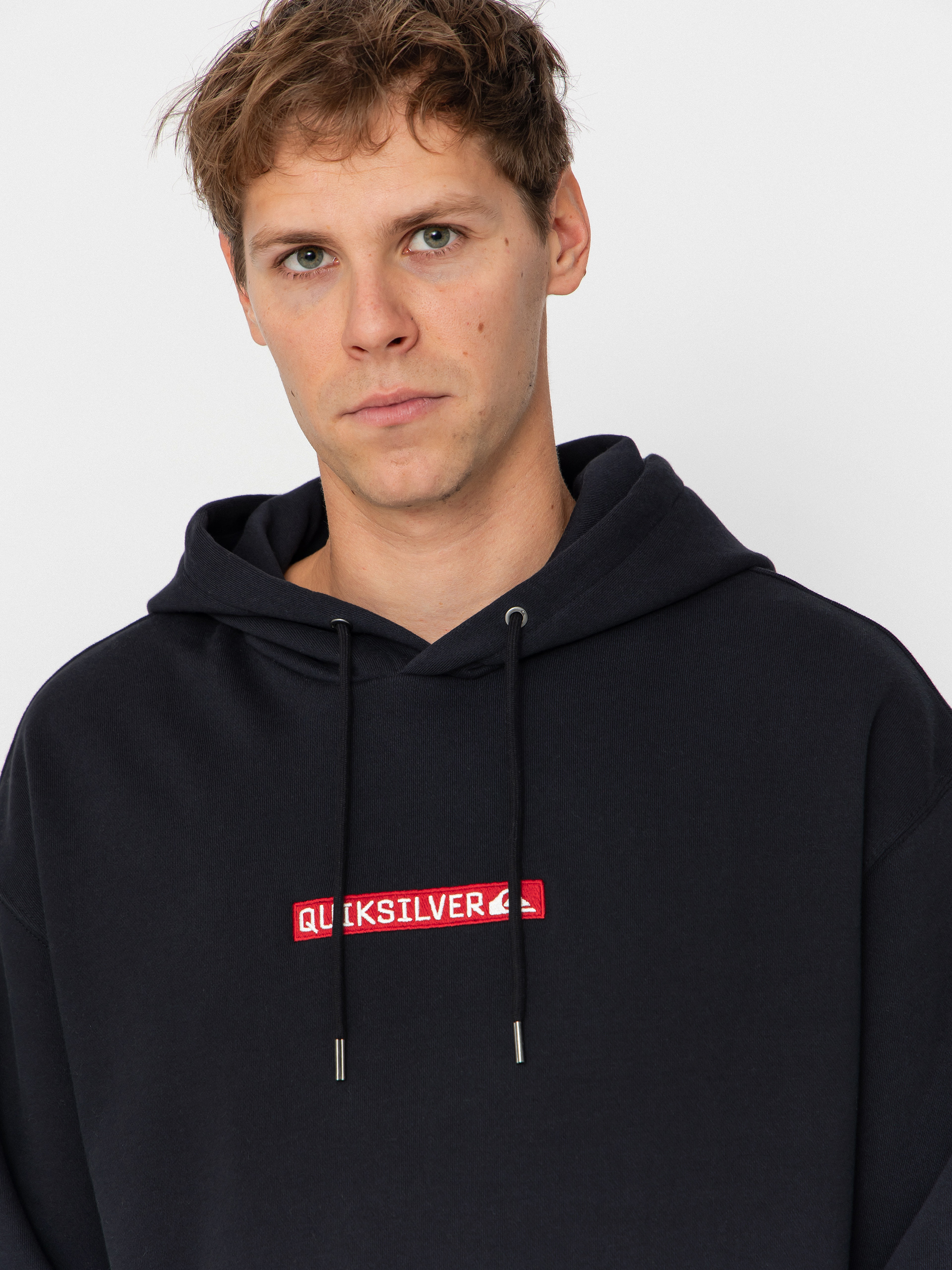 Mikina s kapucňou Quiksilver Dna HD (black)