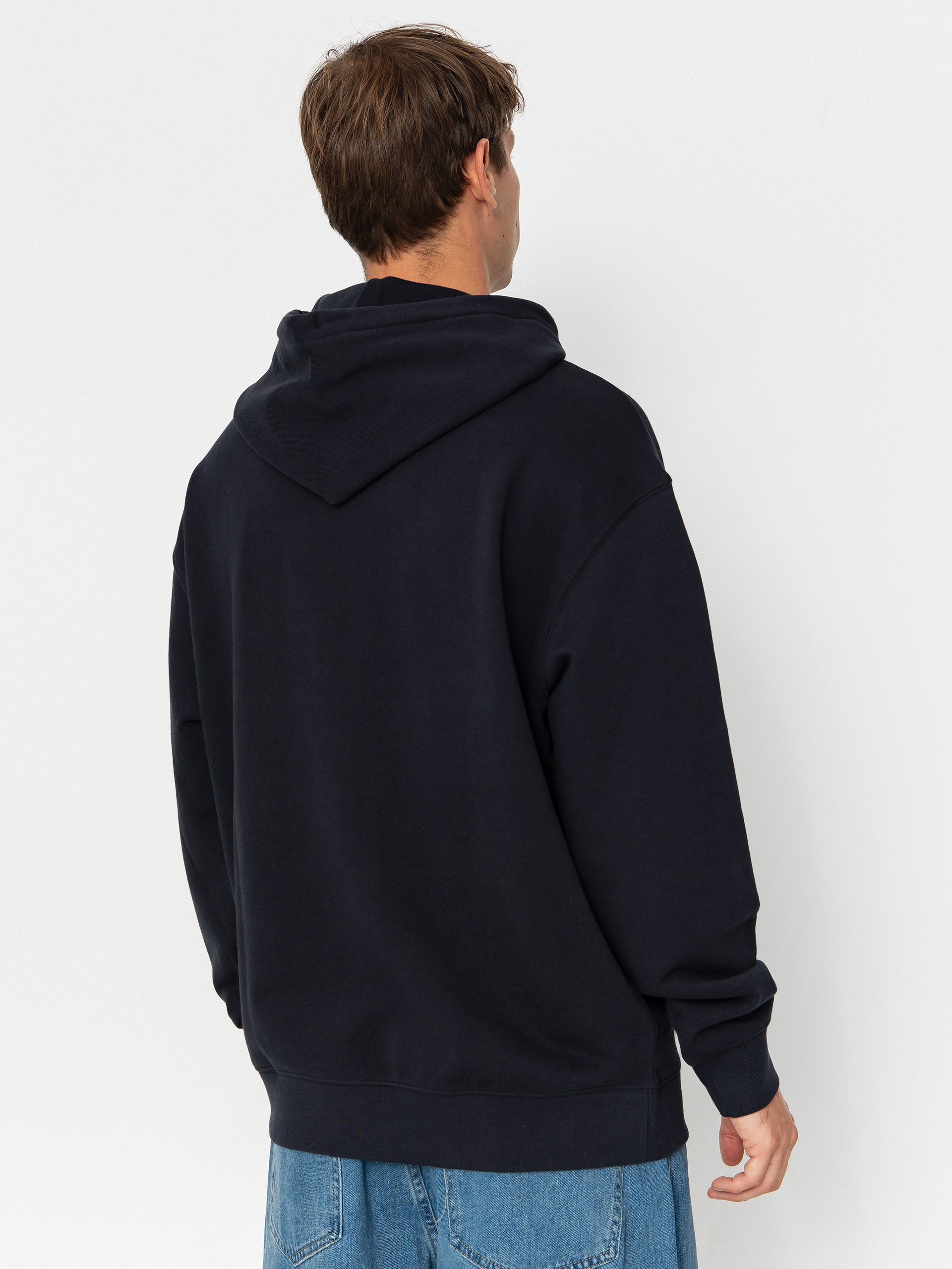 Mikina s kapucňou Quiksilver Dna HD (black)